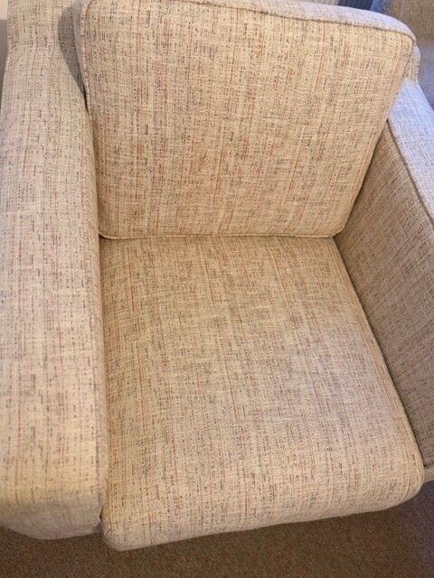 Roche Bobois Long Beach Armchair   Cream photo vinterior