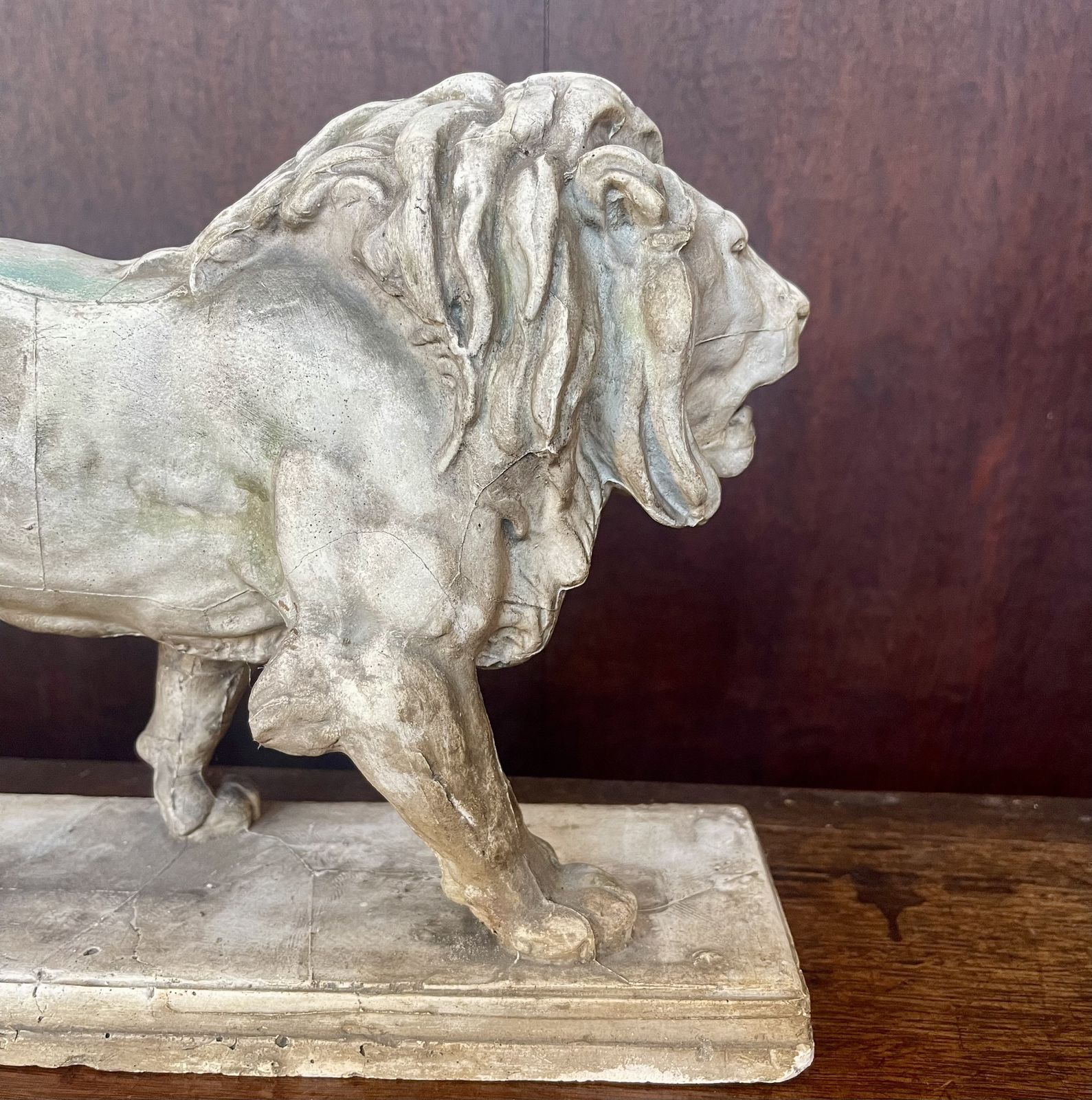 !9th Century Plaster Cast Of The Walking Lion By Antoine Louis Barye photo vinterior