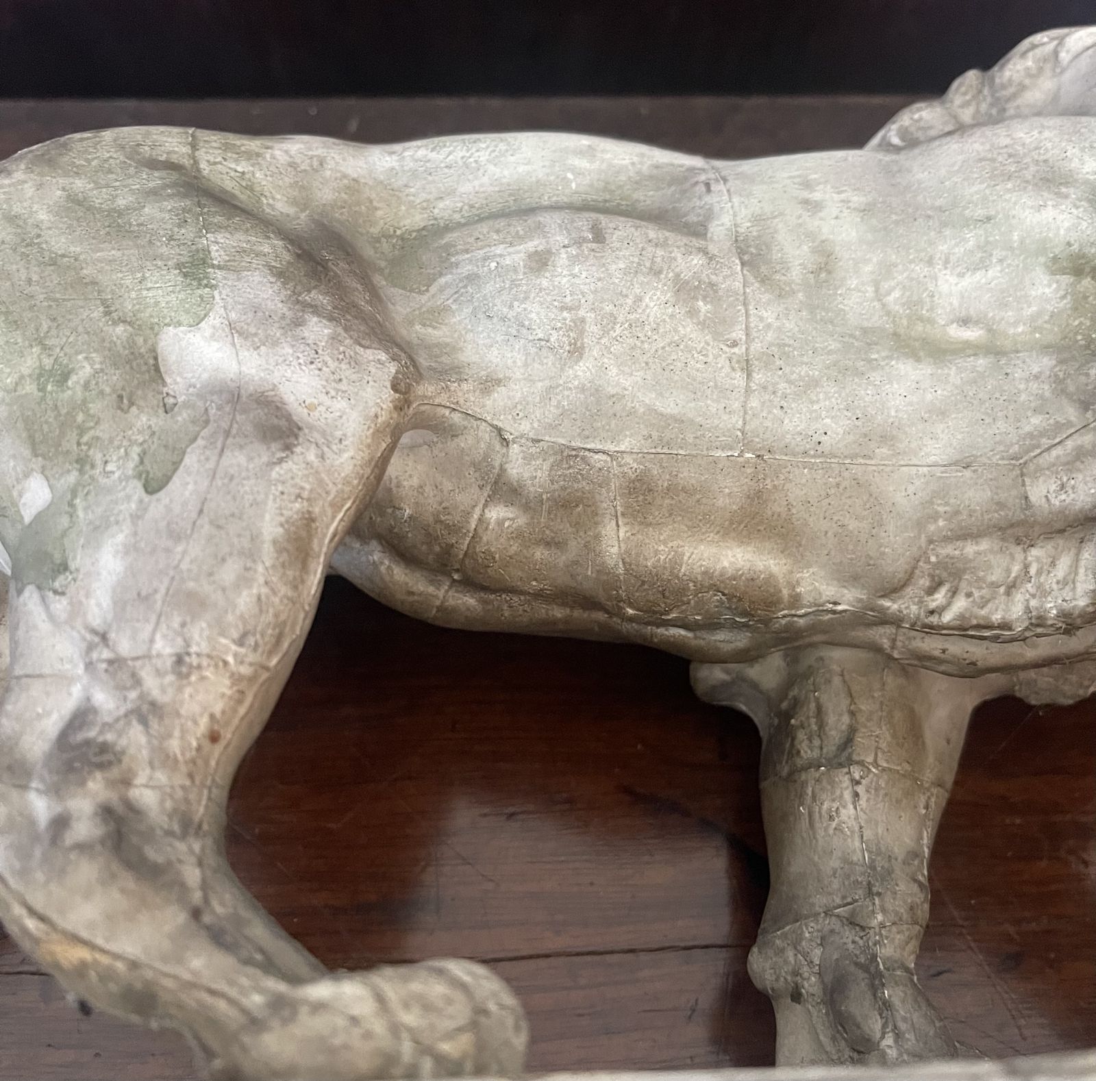 !9th Century Plaster Cast Of The Walking Lion By Antoine Louis Barye photo vintage