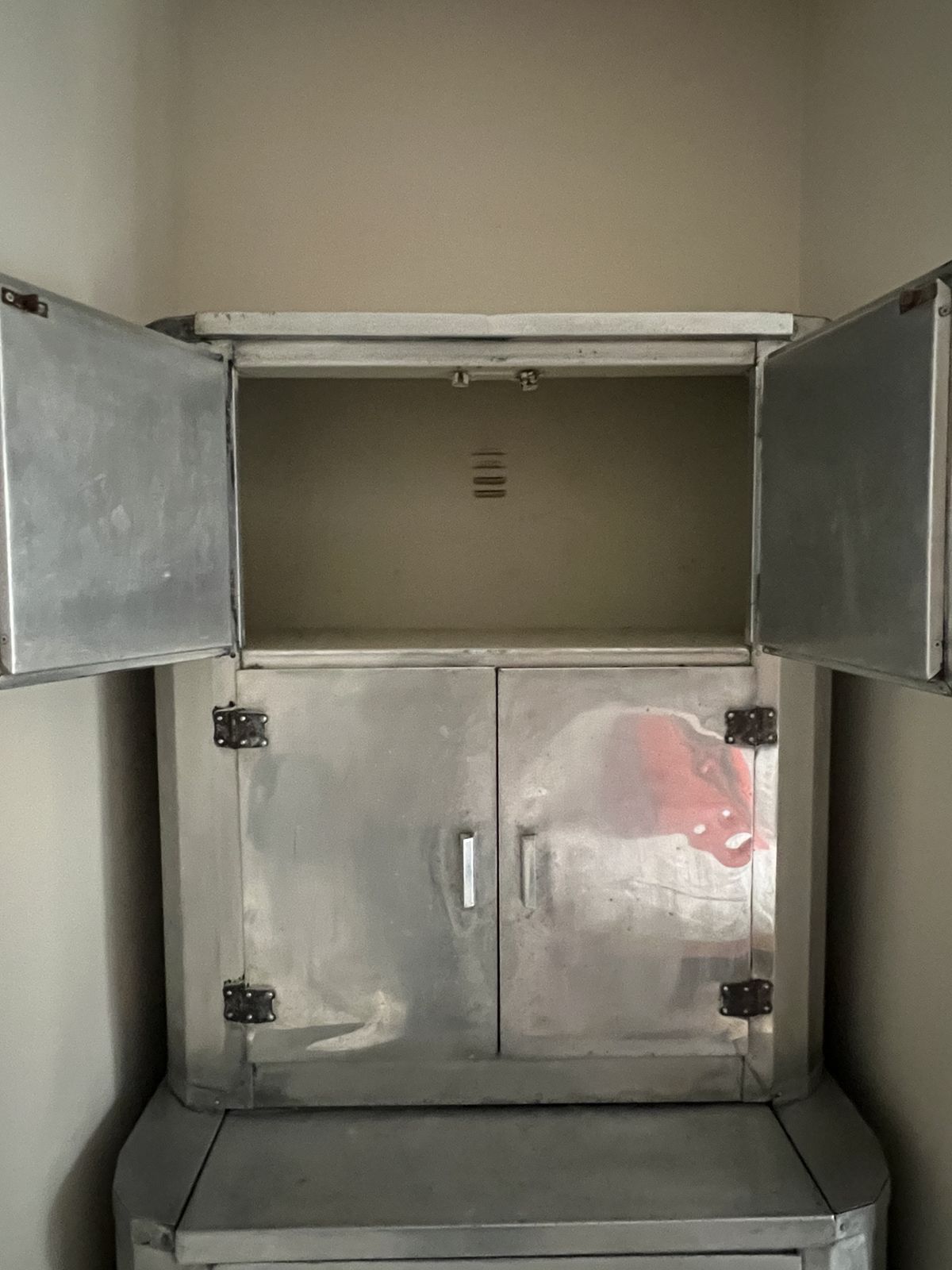 Aluminium Kitchen Larder Cabinet photo vintage