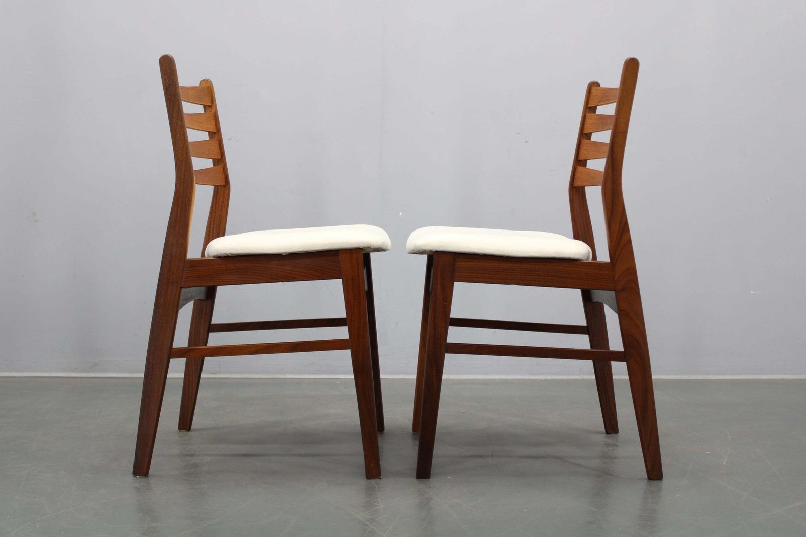 Set Of Six Danish Mid Century Teak Dining Chairs, Denmark, 1960s photo vintage