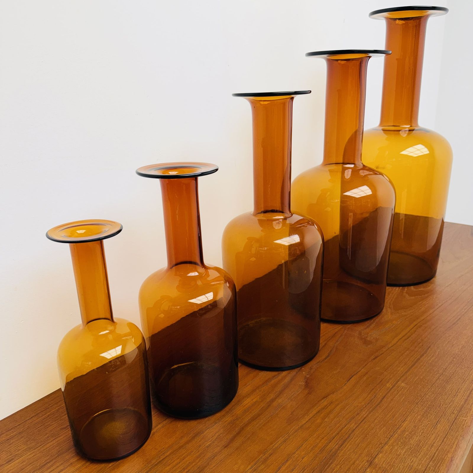 Danish “Floor Vase” Set By Otto Brauer For Holmegaard photo Home Decor