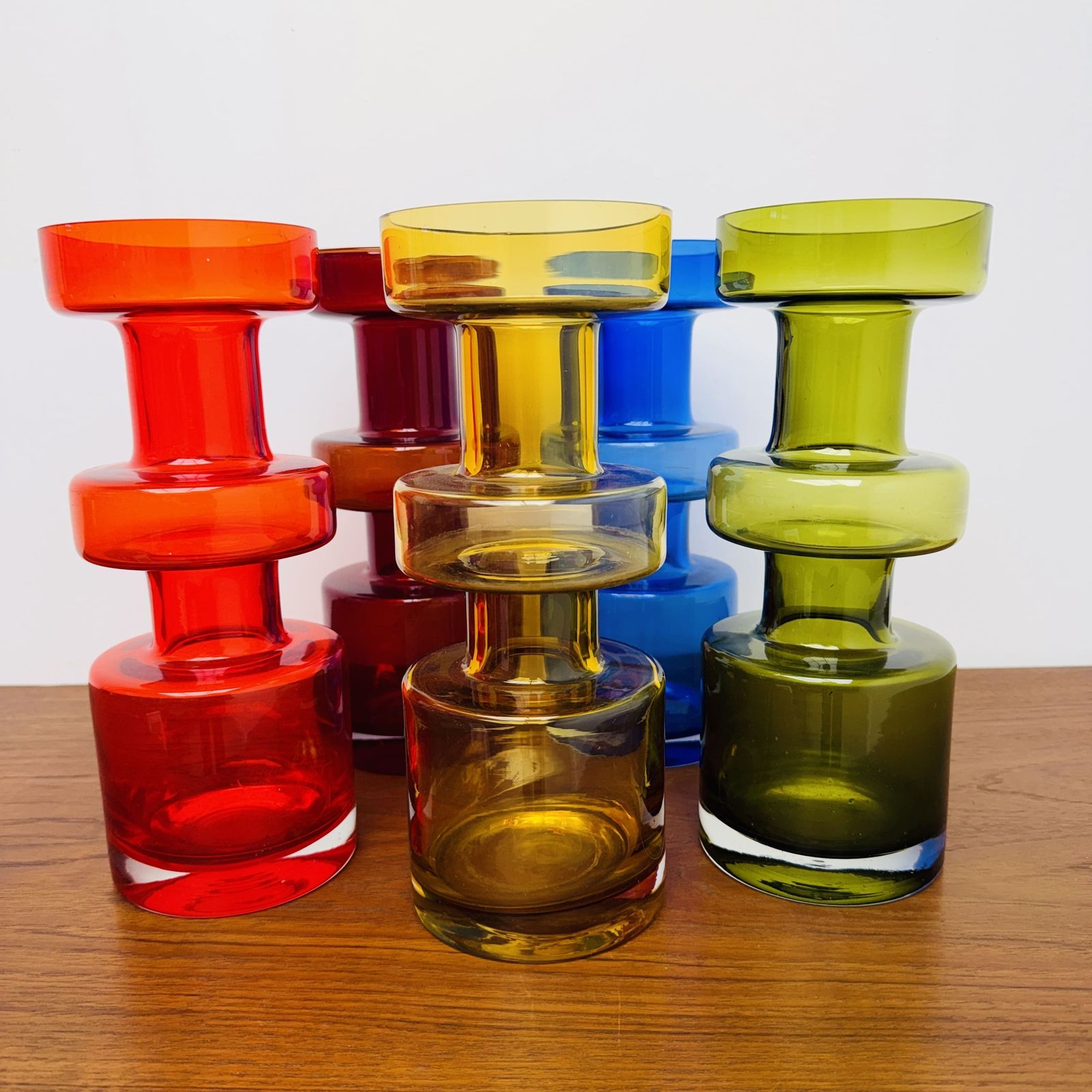 Finnish Art Glass Set By Tamara Aladin For Riihimäen Lasi Oy photo Home Decor