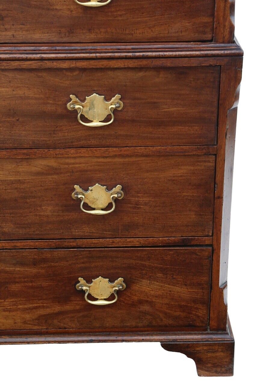 Antique 18th Century Mahogany Tallboy – Chest On Chest Of Drawers, Fine Quality photo vinterior