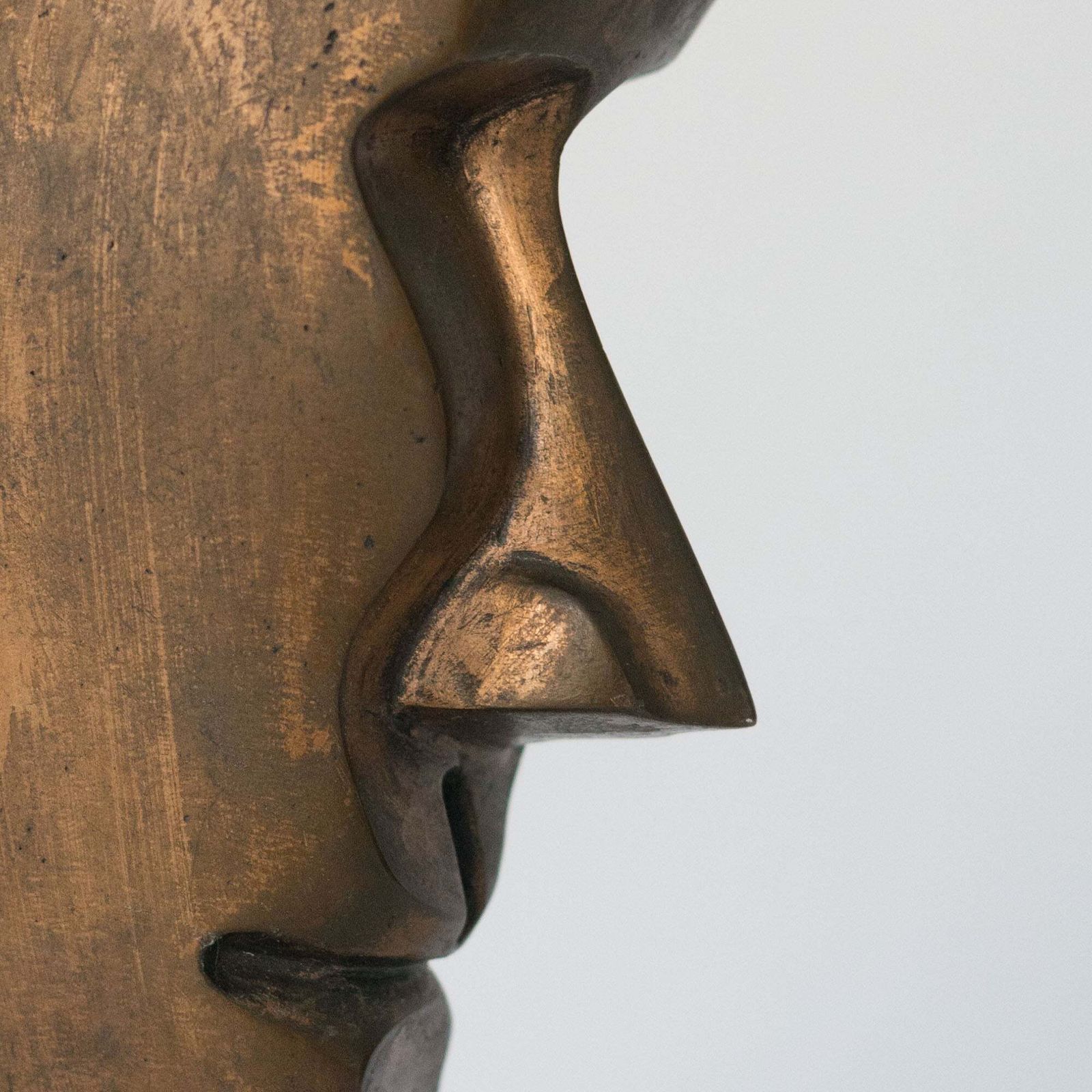 Modernistisch Bronzen Buste – Gesigneerd Fabregat photo 9342.0