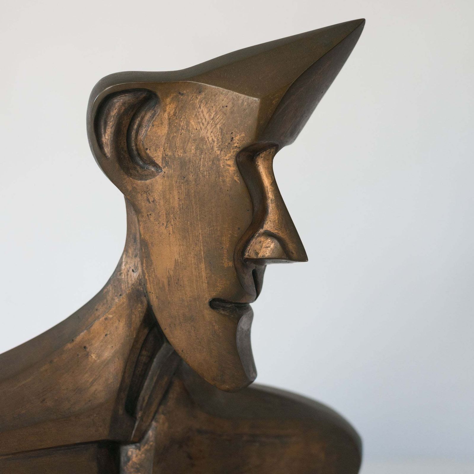 Modernistisch Bronzen Buste – Gesigneerd Fabregat photo buy