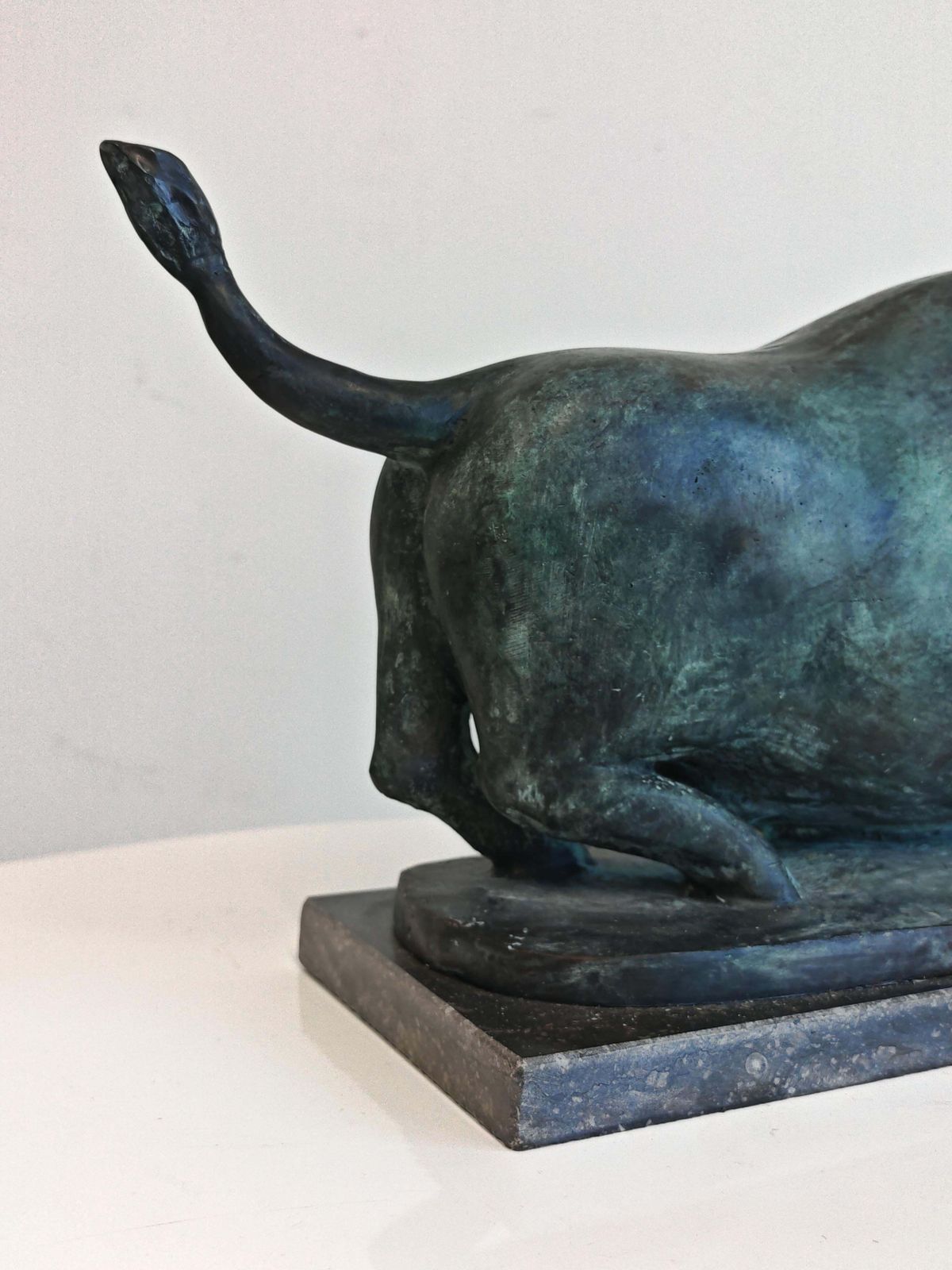 photo furniture Brutalist Bronze Sulpture, "Bull" By Alfred Hrdlicka, Austria Late 20th Century