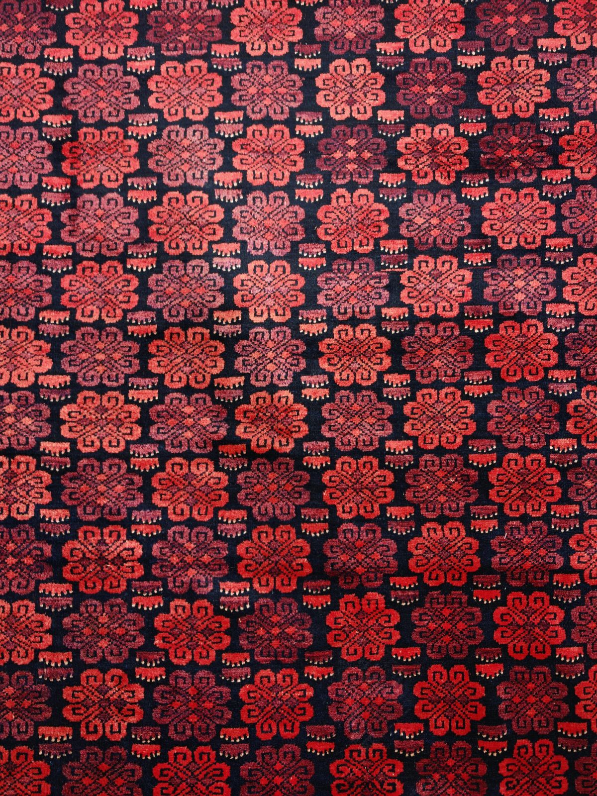 Vintage Anatolian Hand Knotted Yagcibedir Rug With Floral Pattern, Turkey 1940s photo furniture