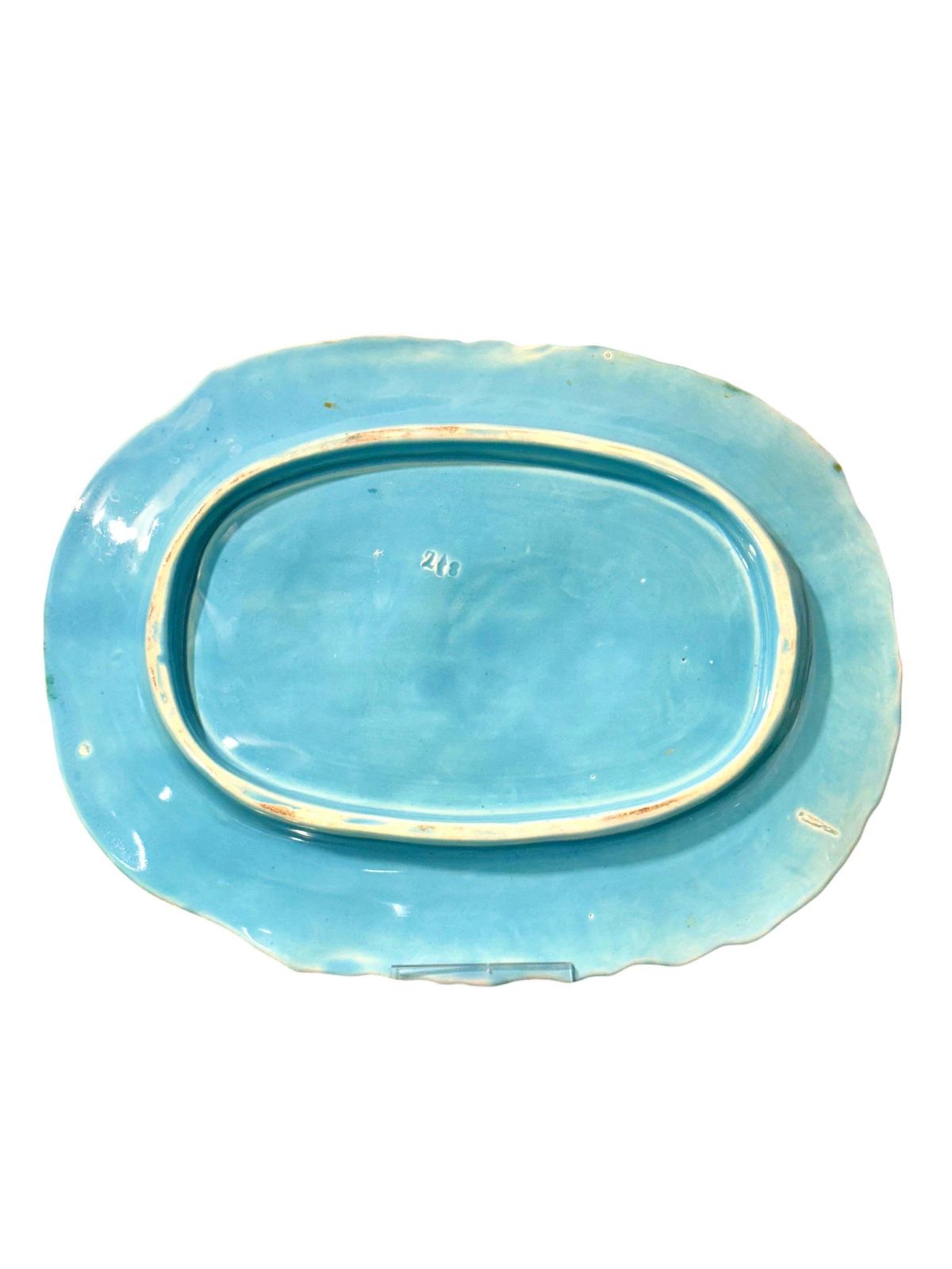 photo buy Longchamp Majolica Asparagus Server With Drip Plate, Late 19th Century