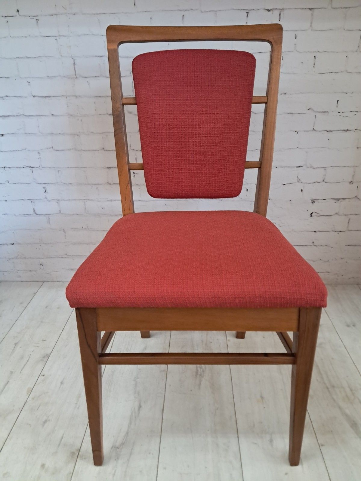 photo for sale Mid Century Teak Dining Chairs Set Of 4 By Alfred Cox Vintage 1950's