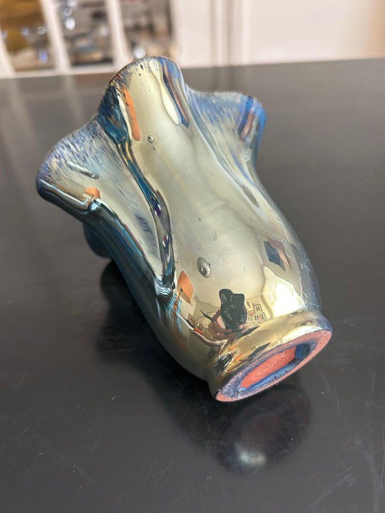 Flamed Stoneware Vases By Rambervillers, 1950s, Set Of 2 photo furniture