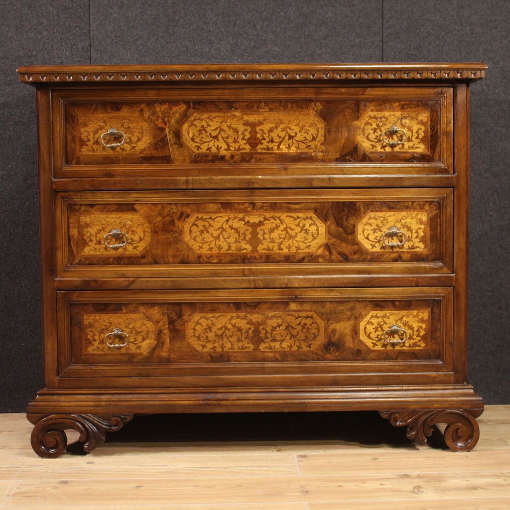 Furniture Great 20th Century Inlaid Chest Of Drawers photo