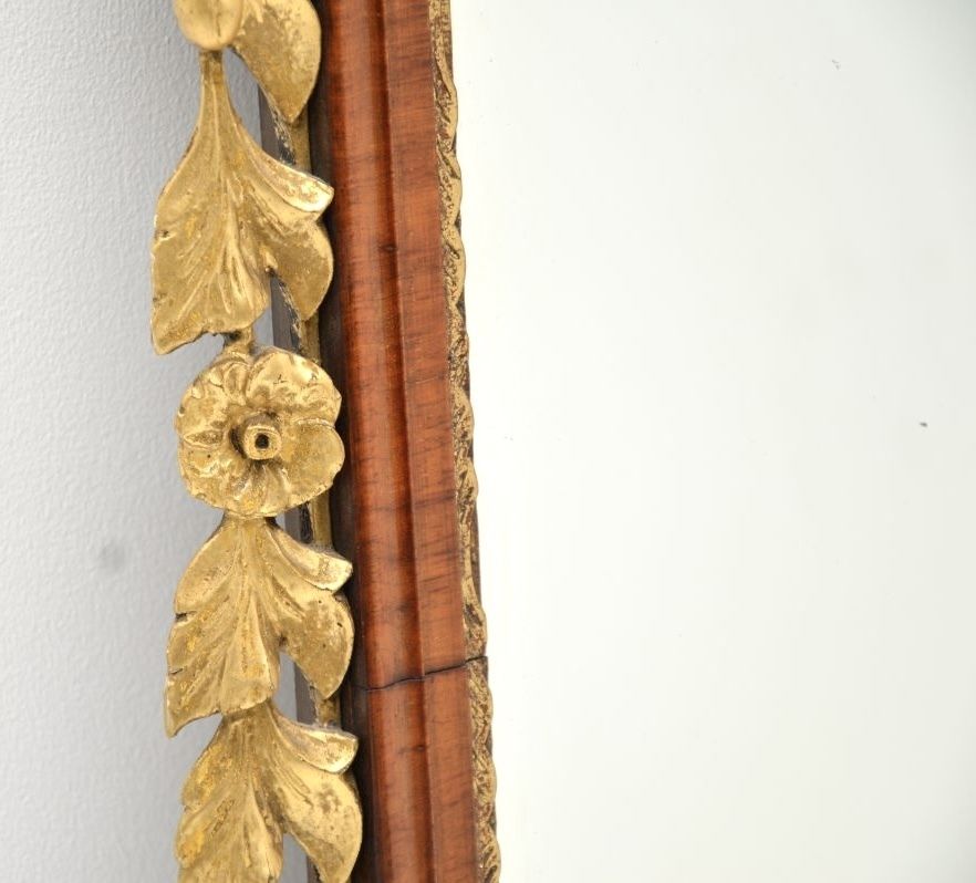 photo furniture Large Antique Georgian Period Mahogany Parcel Gilt Mirror