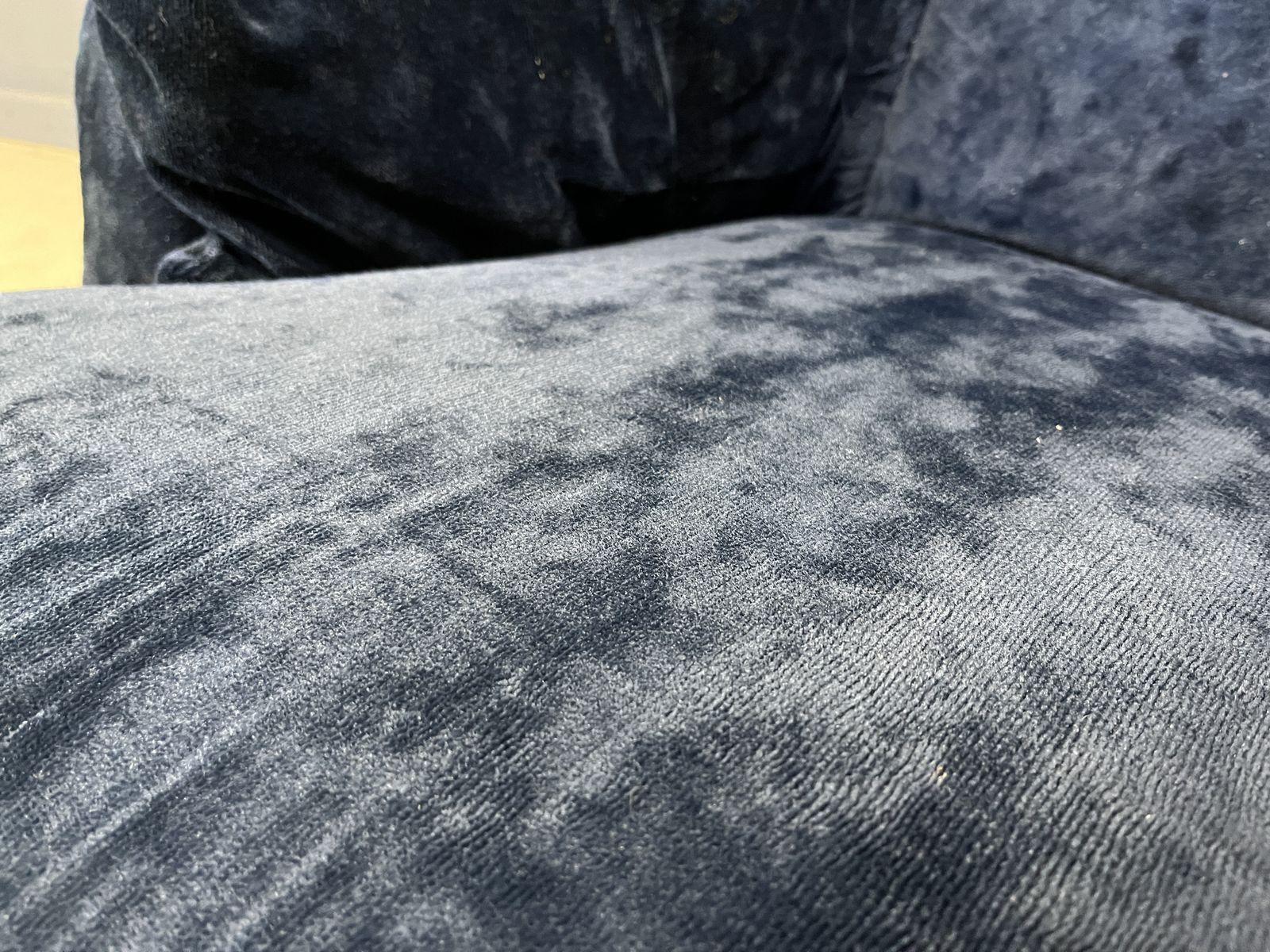 Blue Velvet Lounge Chair 'Karate' By Michel Cadestin, France 1970s photo 1250.0