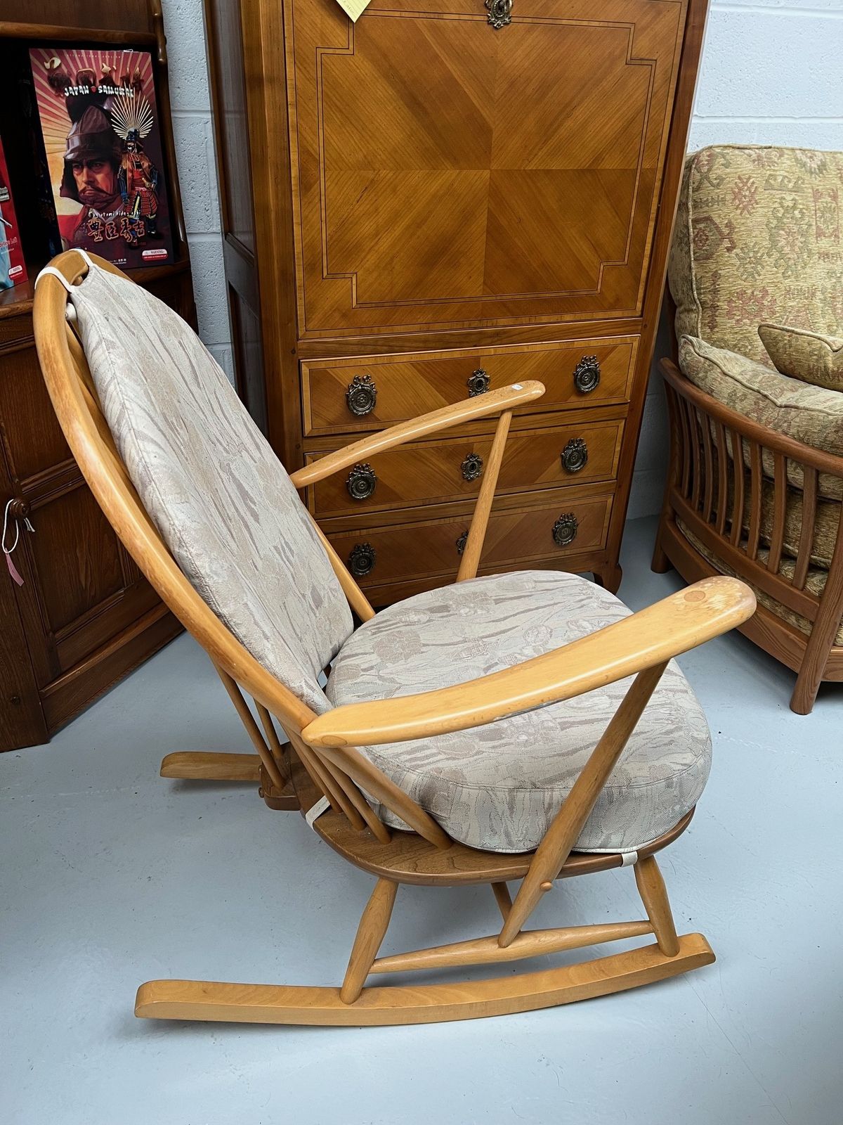 Blonde Ercol Rocking Chair Model 315 photo Furniture