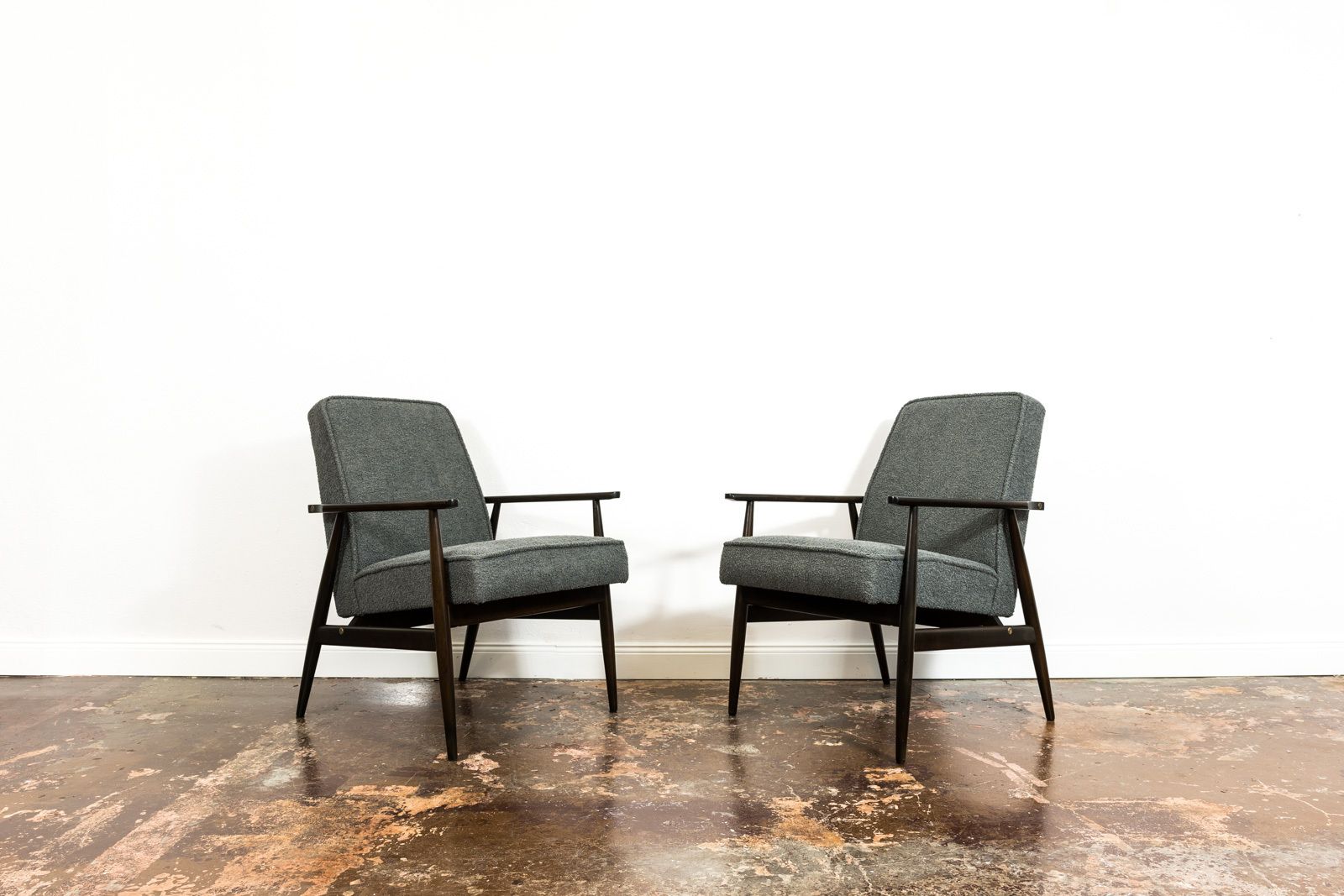 Vintage Armchairs Designed By H. Lis, Poland, 1960's, Set Of 2 photo Furniture