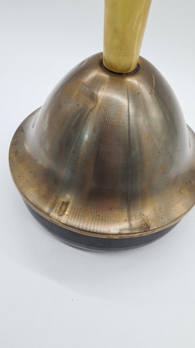 Standing Ashtray In Beige Onyx And Bronze Metal, Austria, 1960 photo vinterior