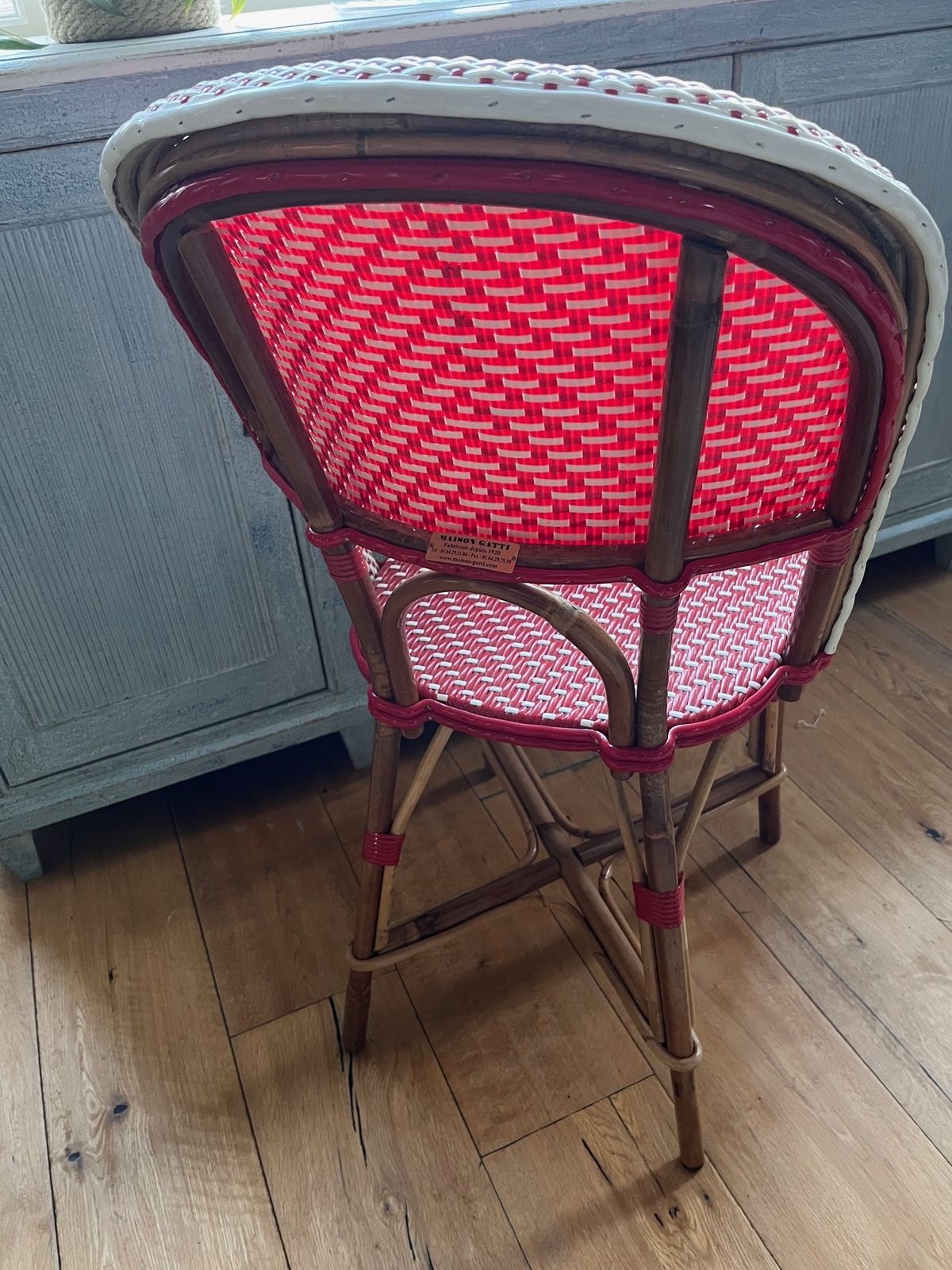 photo furniture New Old Stock Maison Gatti French Bistro Cafe Outdoor Seating Rattan Chairs   Rare ! X24 Available