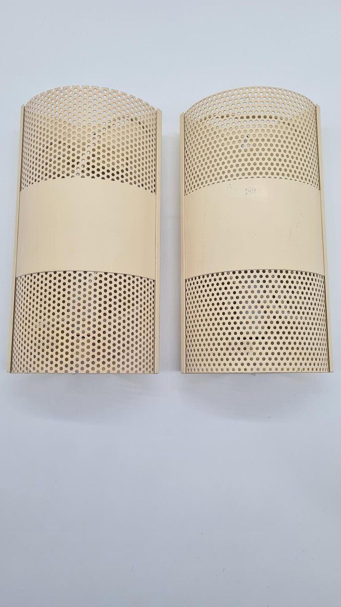 Model 319640 Wall Lamps In Metal From David Gl Belysning, Denmark, 1970s, Set Of 2 photo Lighting