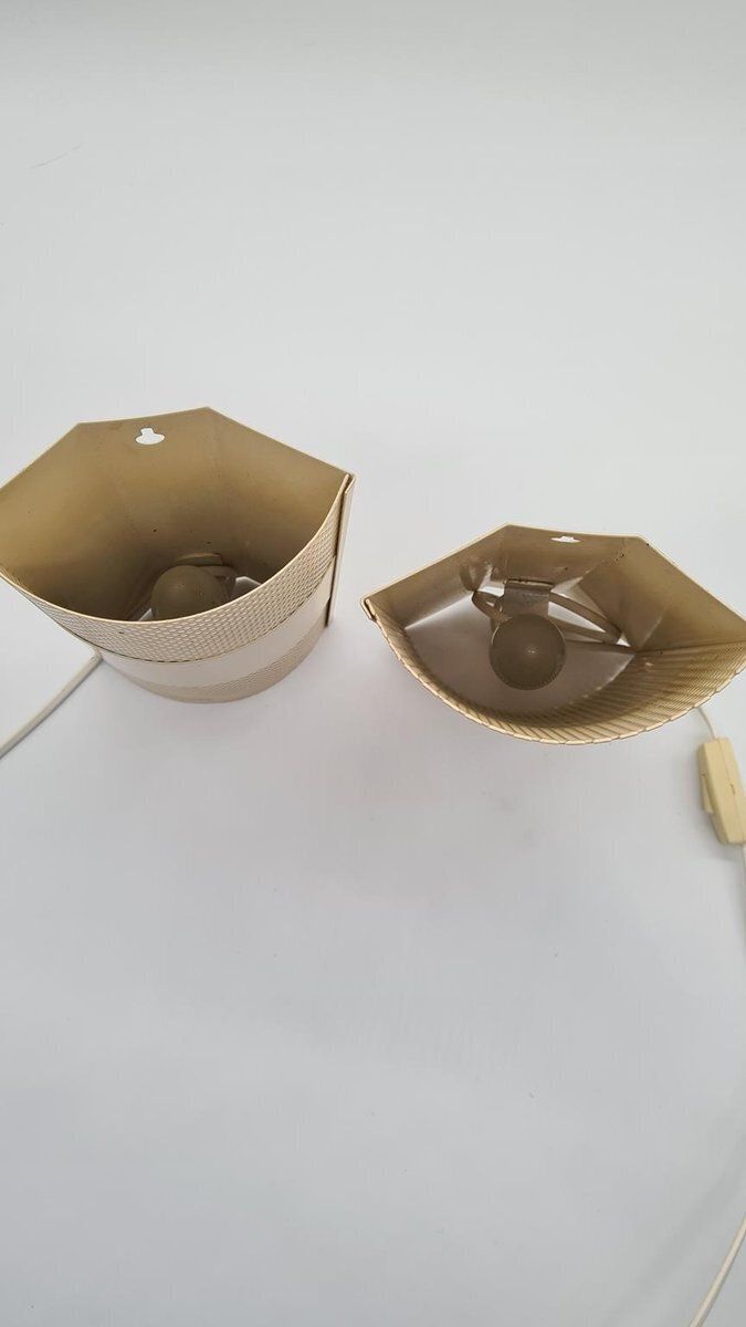 Model 319640 Wall Lamps In Metal From David Gl Belysning, Denmark, 1970s, Set Of 2 photo buy