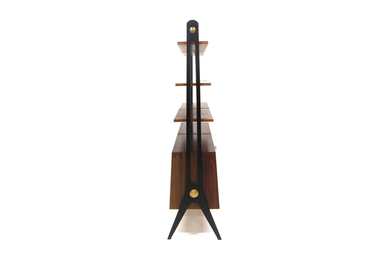 Double Scandinavian Rosewood Bookcase 1950 photo for sale