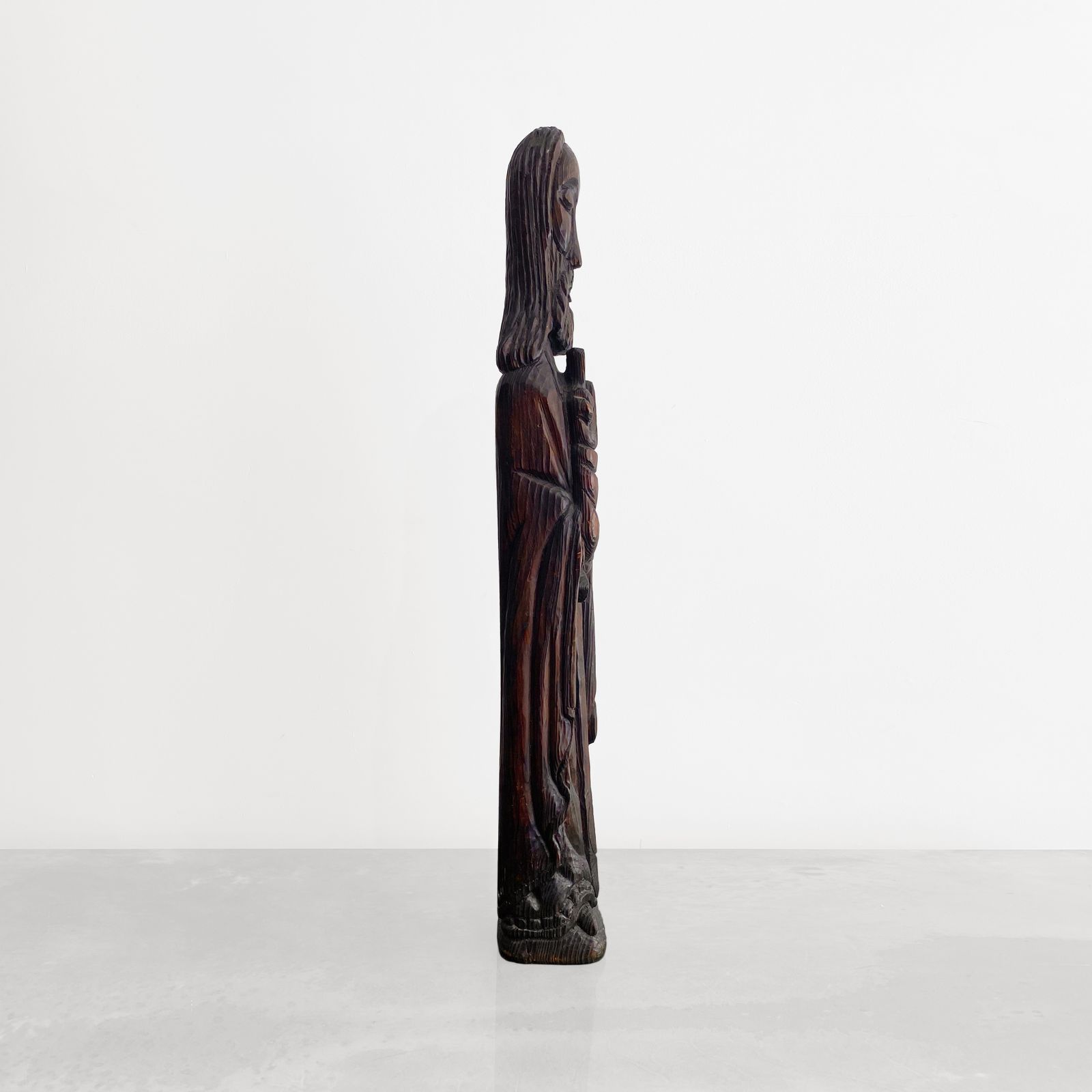 Saint Pauls Flanders Statue In Oak Wood Ecclesiastical Art Tall Big Sculpture, 1910s photo buy