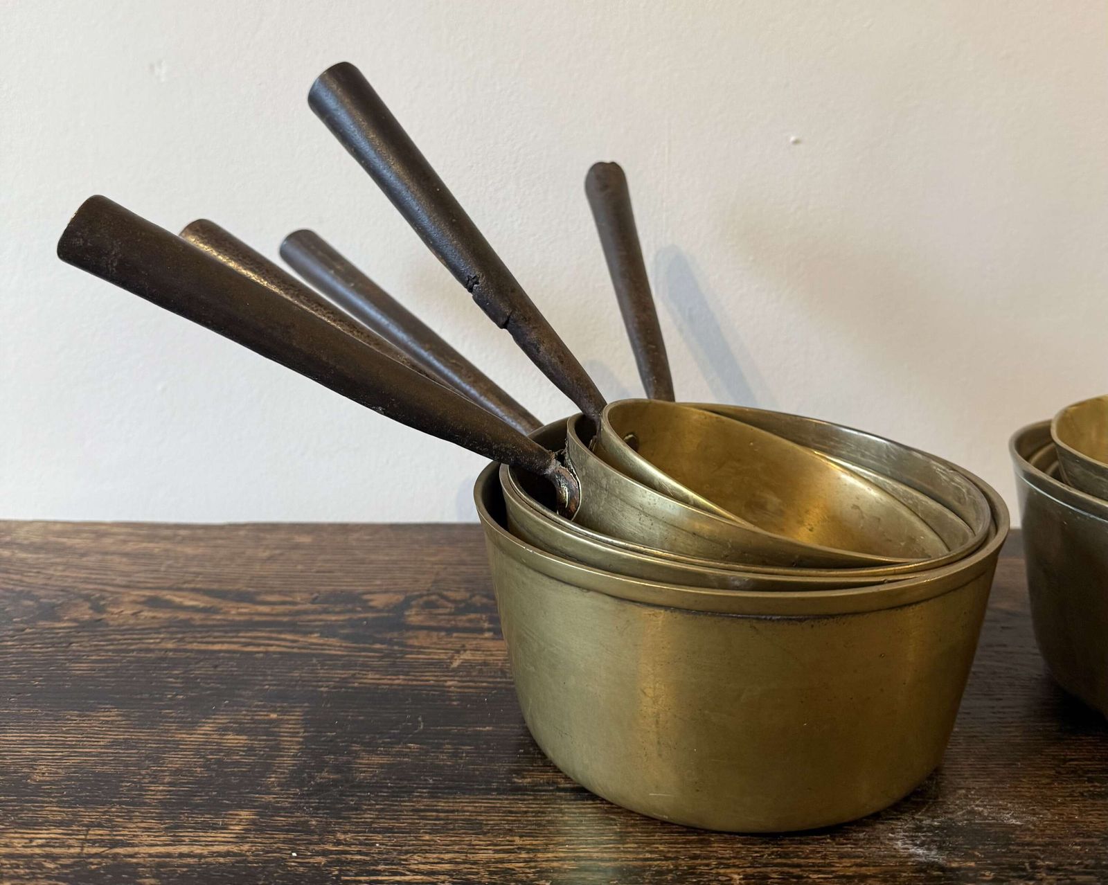 Collection Of 9x Antique French Saucepans photo Home Decor
