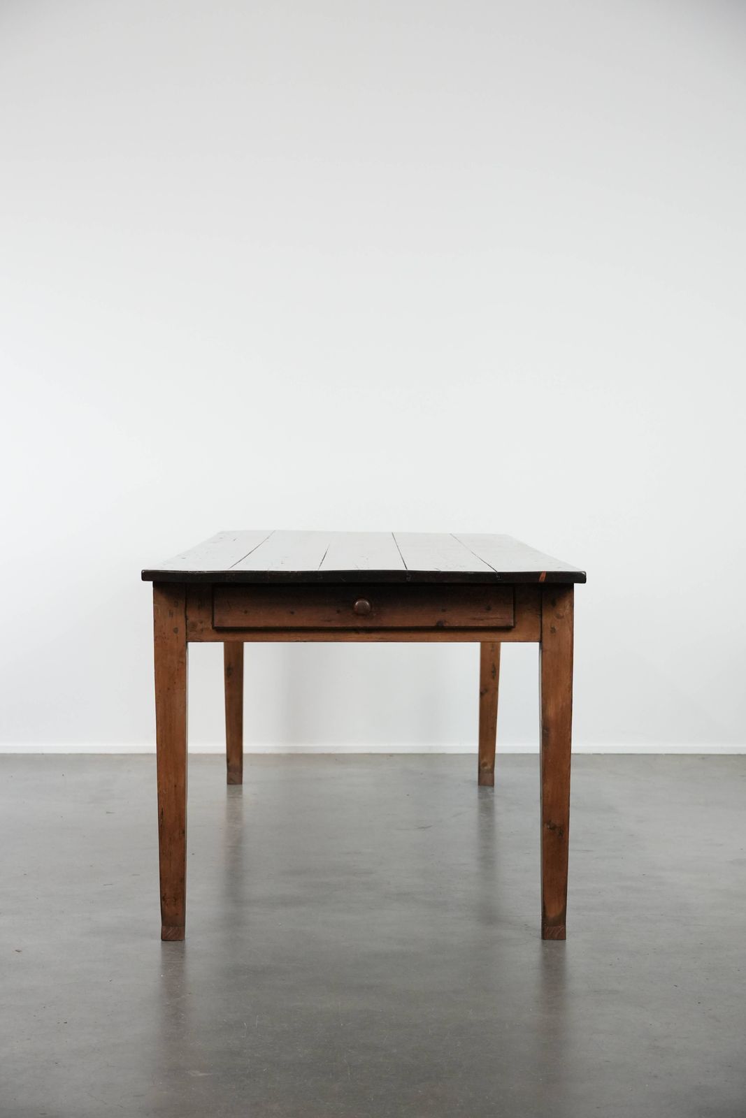 Beautiful Authentic Large French Farm Antique Xxl Dining Table With Two Drawers And A Beautiful Patina photo Furniture
