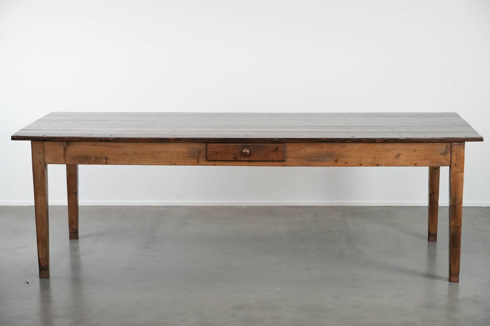 Beautiful Authentic Large French Farm Antique Xxl Dining Table With Two Drawers And A Beautiful Patina photo 3226.0