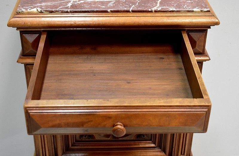 Renaissance Sculpted High Bedside Table, 1900 photo 1409.04
