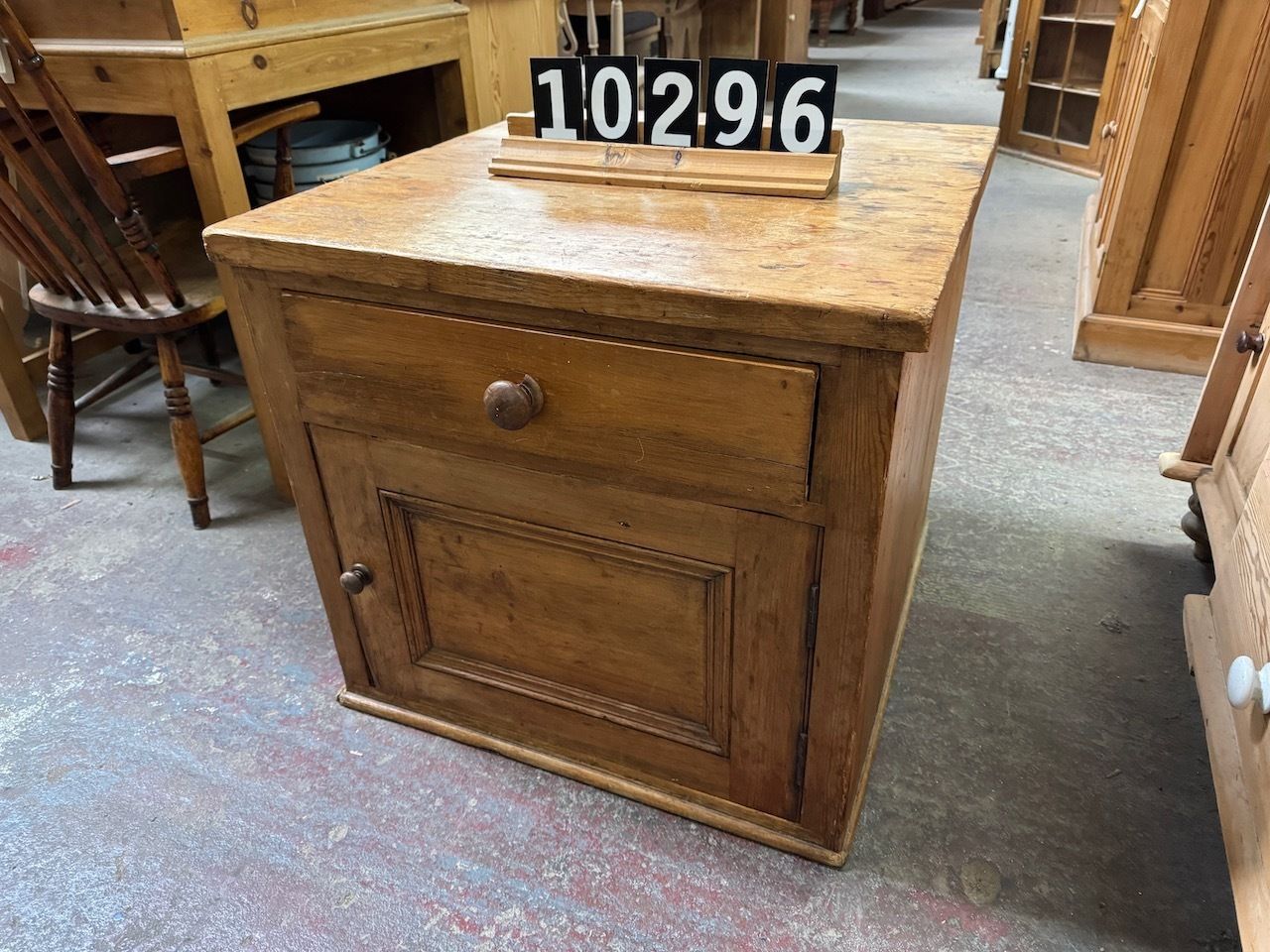 Small And Deep Victorian Antique Pine Cupboard  Perfect Tv Stand! photo furniture