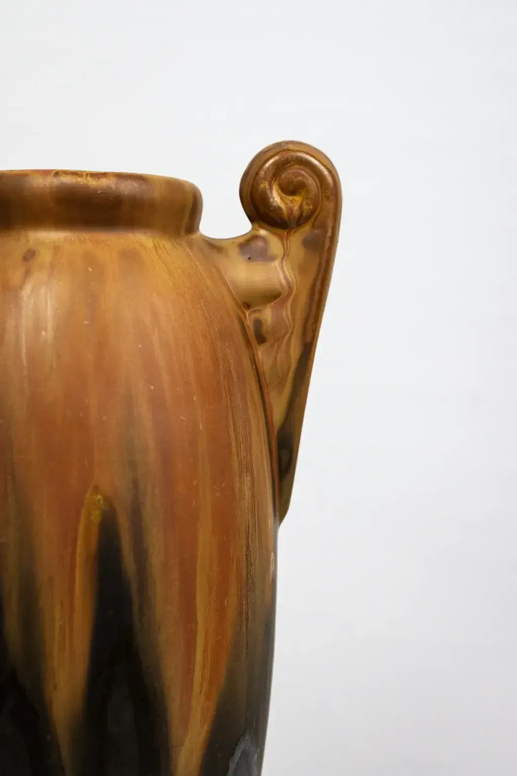 Large Stoneware Vase With A Flamed Glaze – Gilbert Méténier, Gannat, Late Art Nouveau Circa 1920 photo 420.0