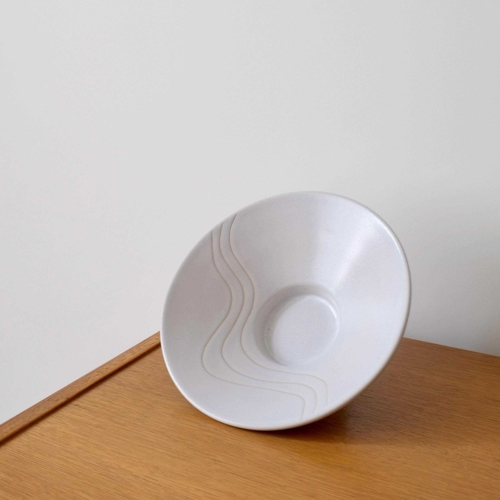 Stoneware Footed Bowl By Ingegärd Burmeister For Gabriel Keramik | Sweden | 1960s photo for sale