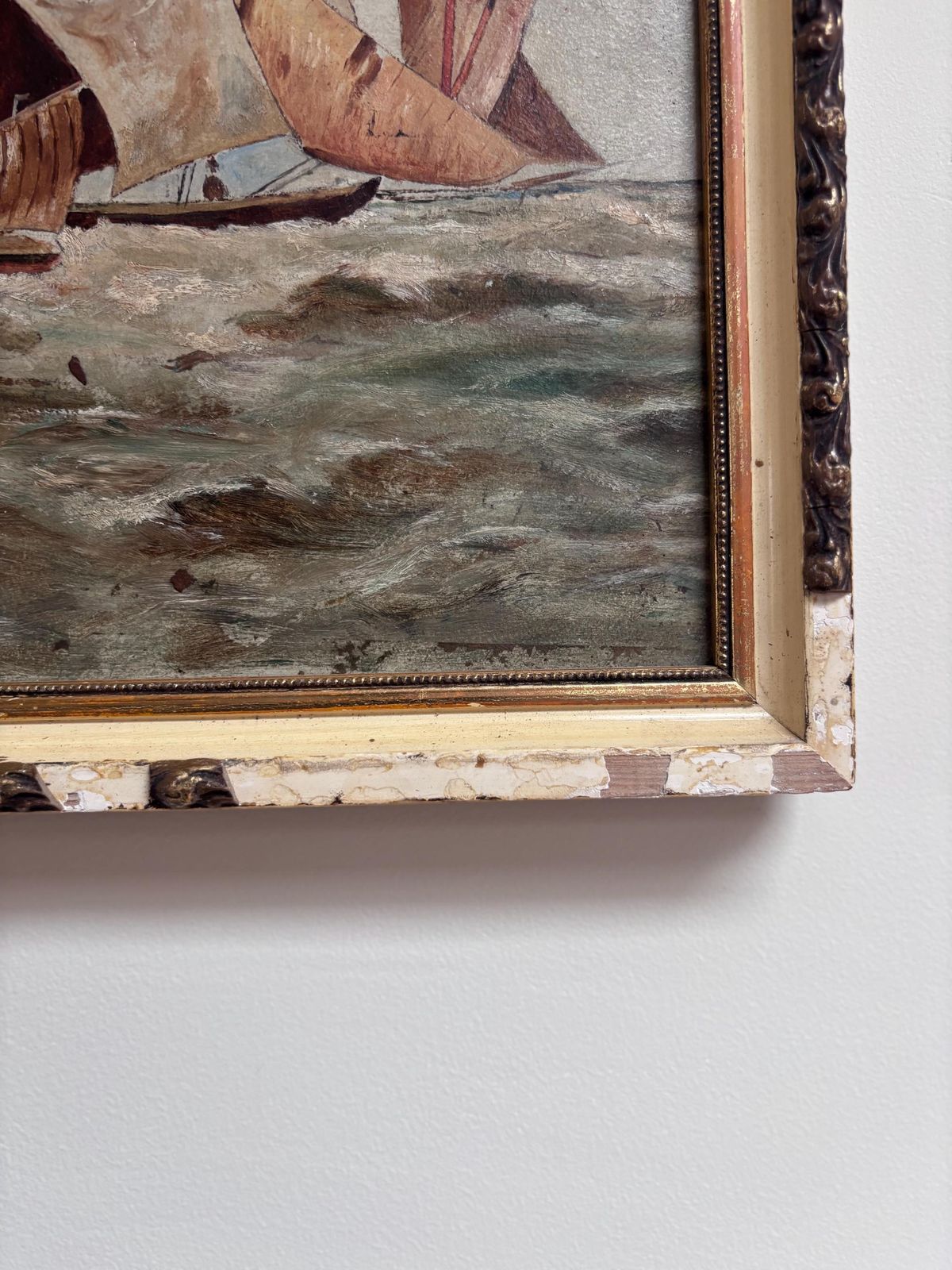 Antique Maritime Print | After Thomas Bush Hardy On The Medway | Rustic Coastal Wall Art photo buy