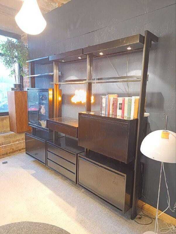 Michel Ducaroy For Ligne Roset Modular Wall System With Integrated Bar & Architectural Lighting   2020 Edition photo vinterior