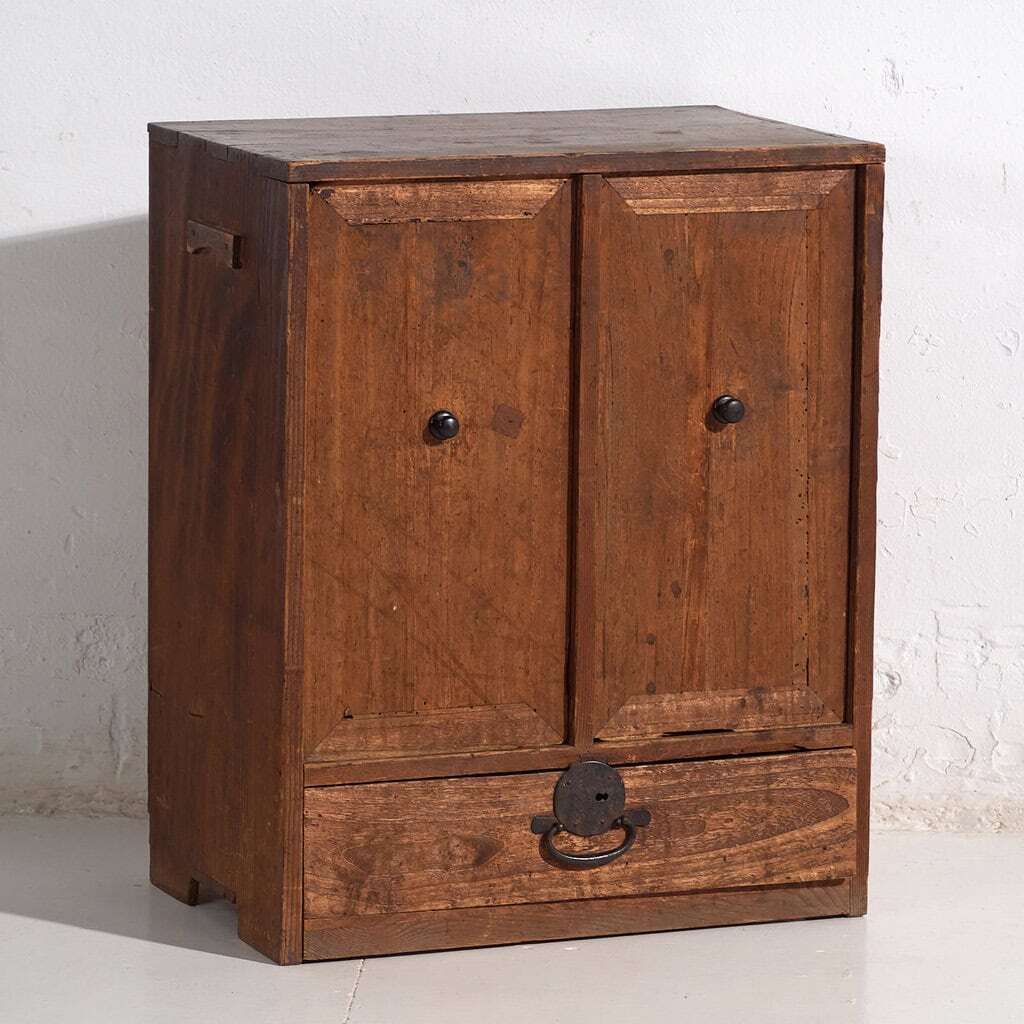 Antique Japanese Cedar Mizuya Ko Dansu Furniture, Meiji Taishō Period (C. 1890 1925) #39