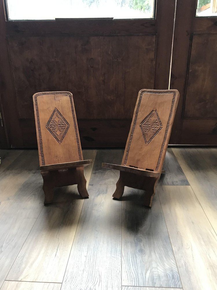 Set Of Hand Carved Chair, Cuba, 1960s photo vinterior