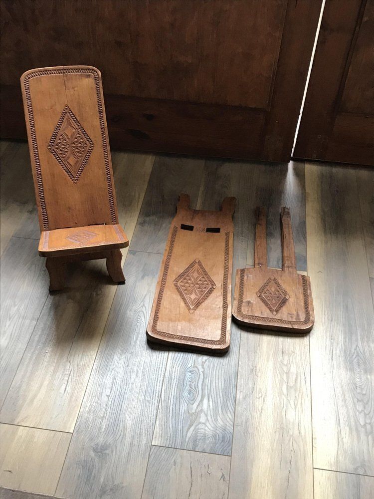 Set Of Hand Carved Chair, Cuba, 1960s photo buy