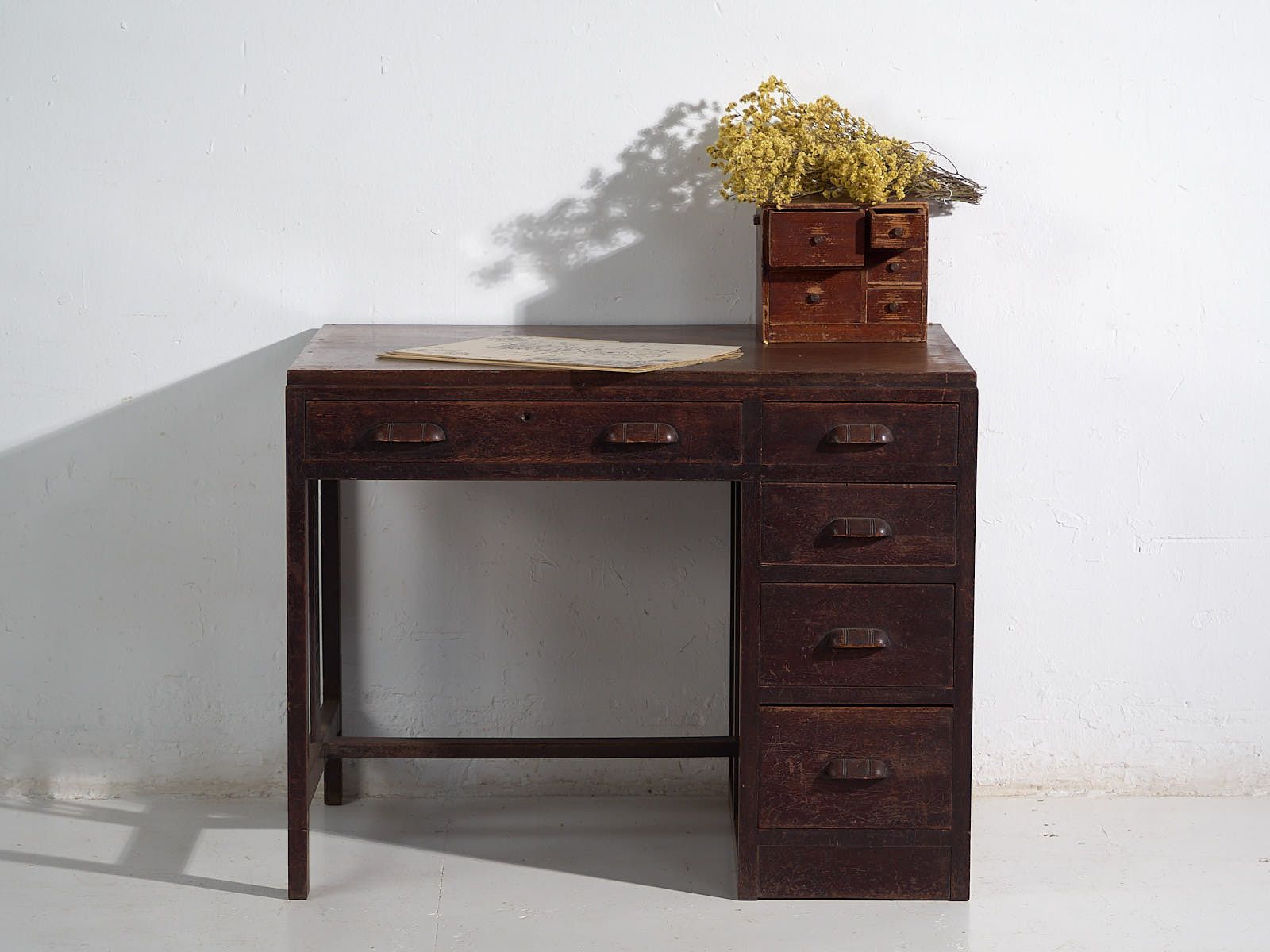 Furniture Antique Japanese Desk – Showa Period (C.1926 1970) #40 photo