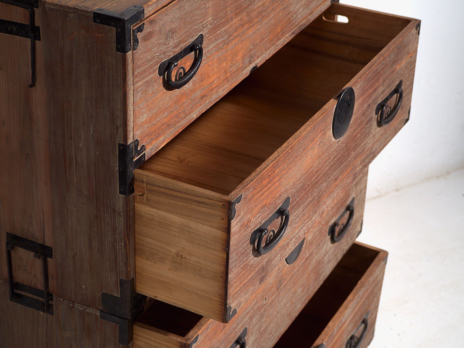 Antique Japanese Tansu Chest Of Drawers – Meiji / Taishō Period (C.1868 1926) photo Furniture