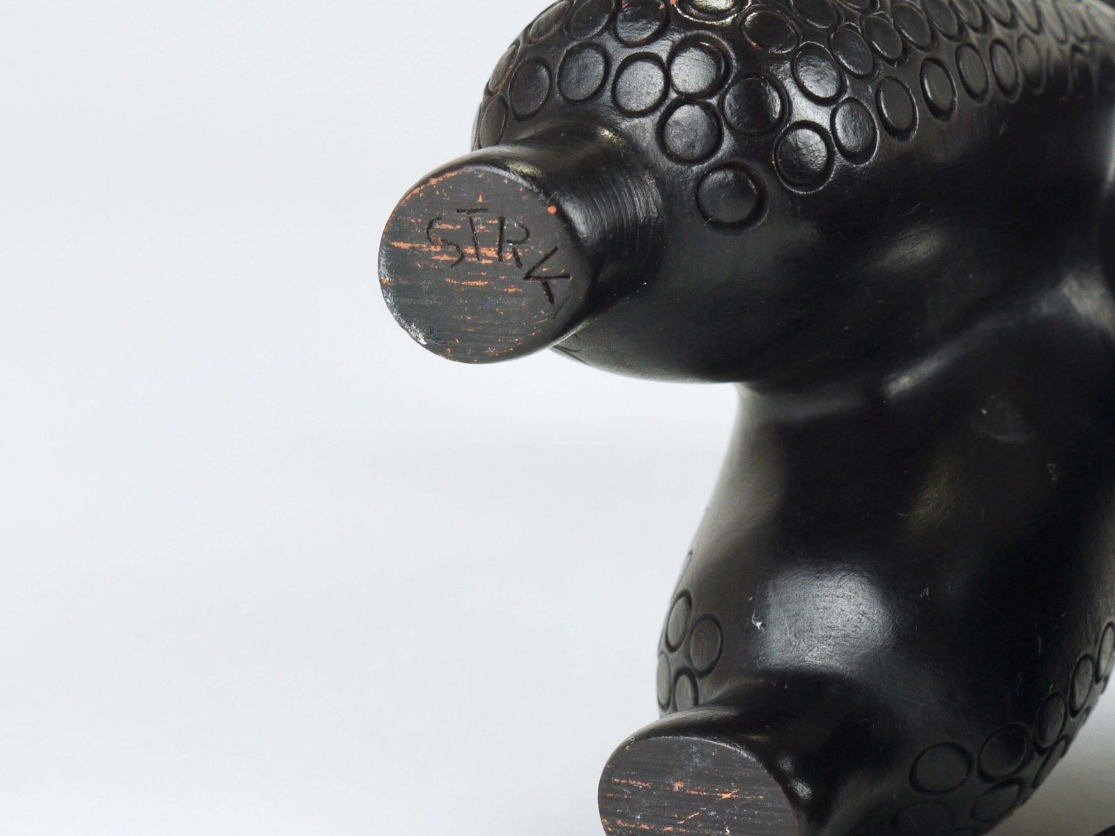 photo vintage Charming Dog Poodle Sculpture Figurine By Leopold Anzengruber, Austria, 1950s