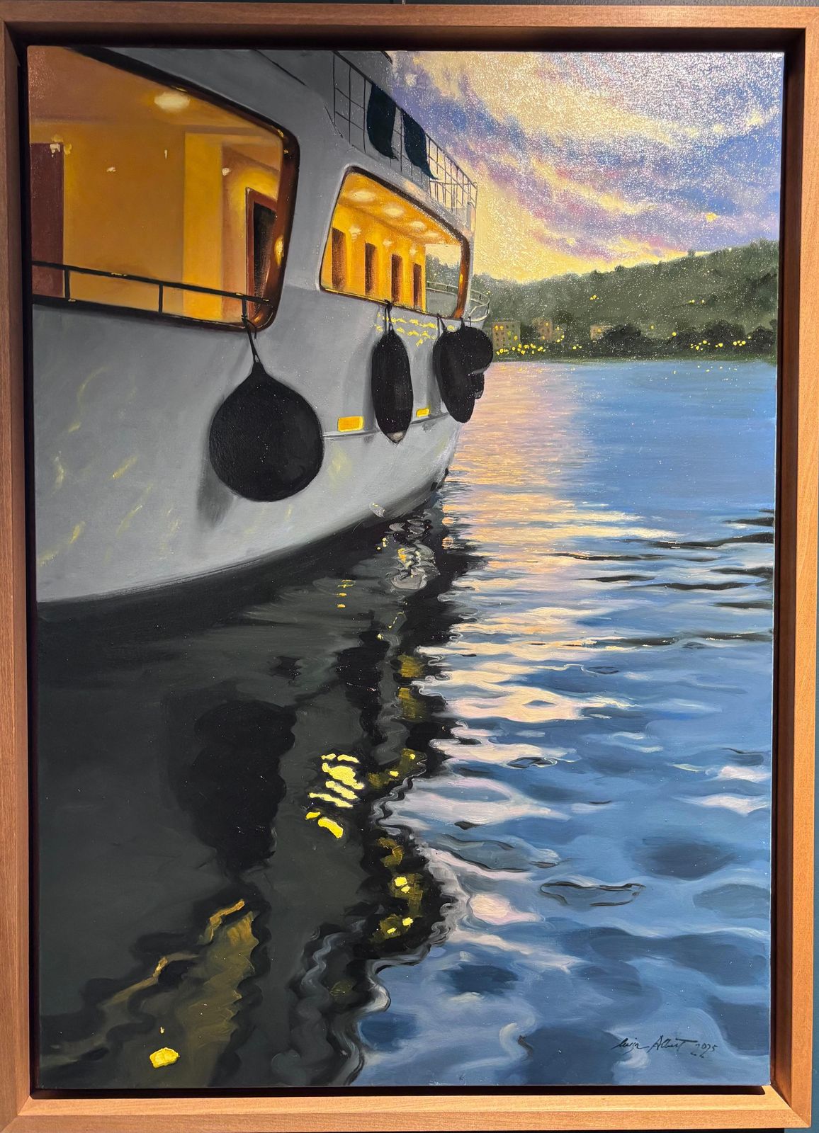 Luisa Albert " Prima Del Tramonto" Olio Su Tela Cm. 50 X 70 2025