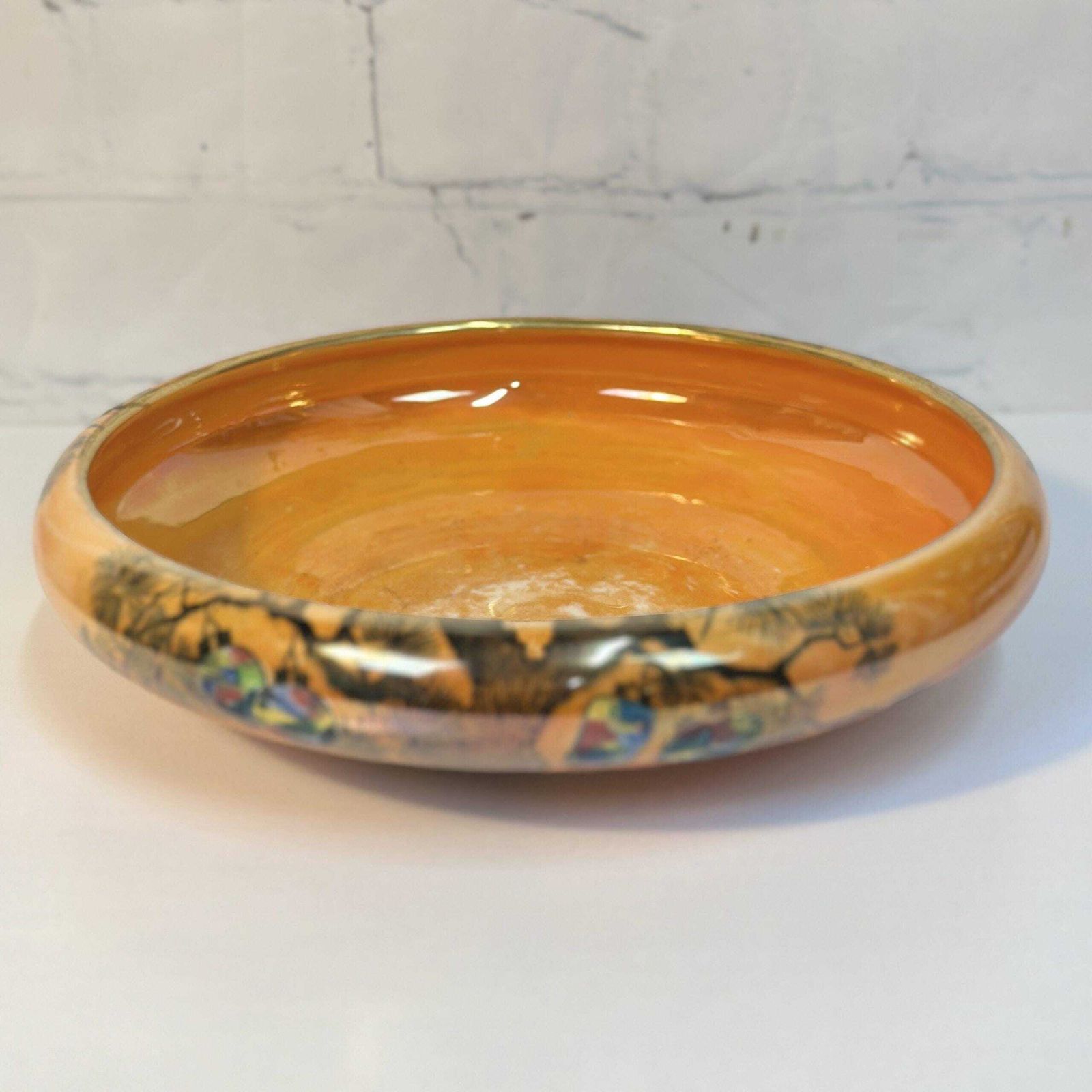 Wilkinson Art Deco Lustre Bowl Japanese Lanterns Royal Staffordshire 1920s photo furniture
