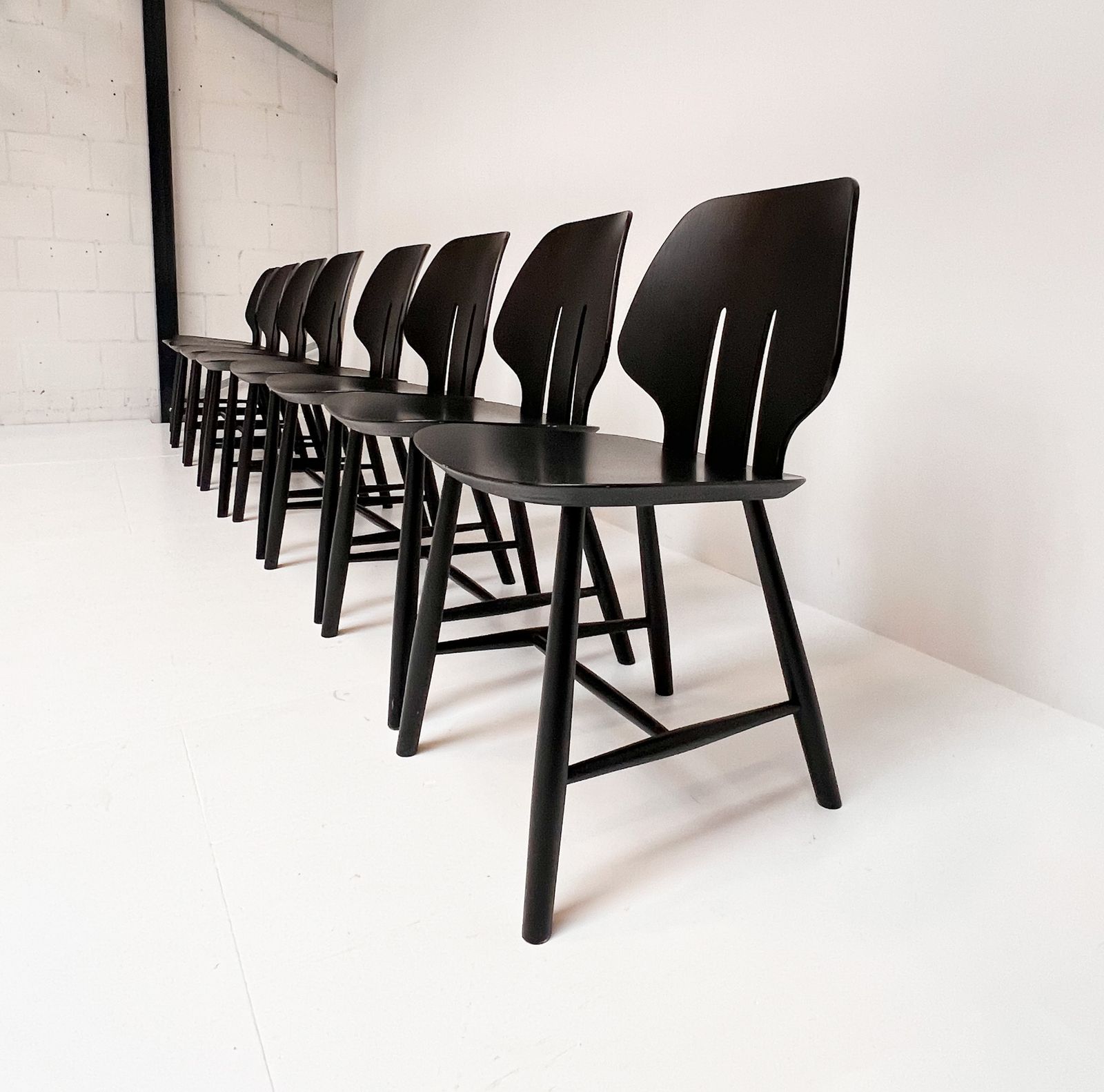 Set Of 9 Ejvind Johansson J67 Chairs For Fdb Mobler (Per Piece), 1970s photo furniture
