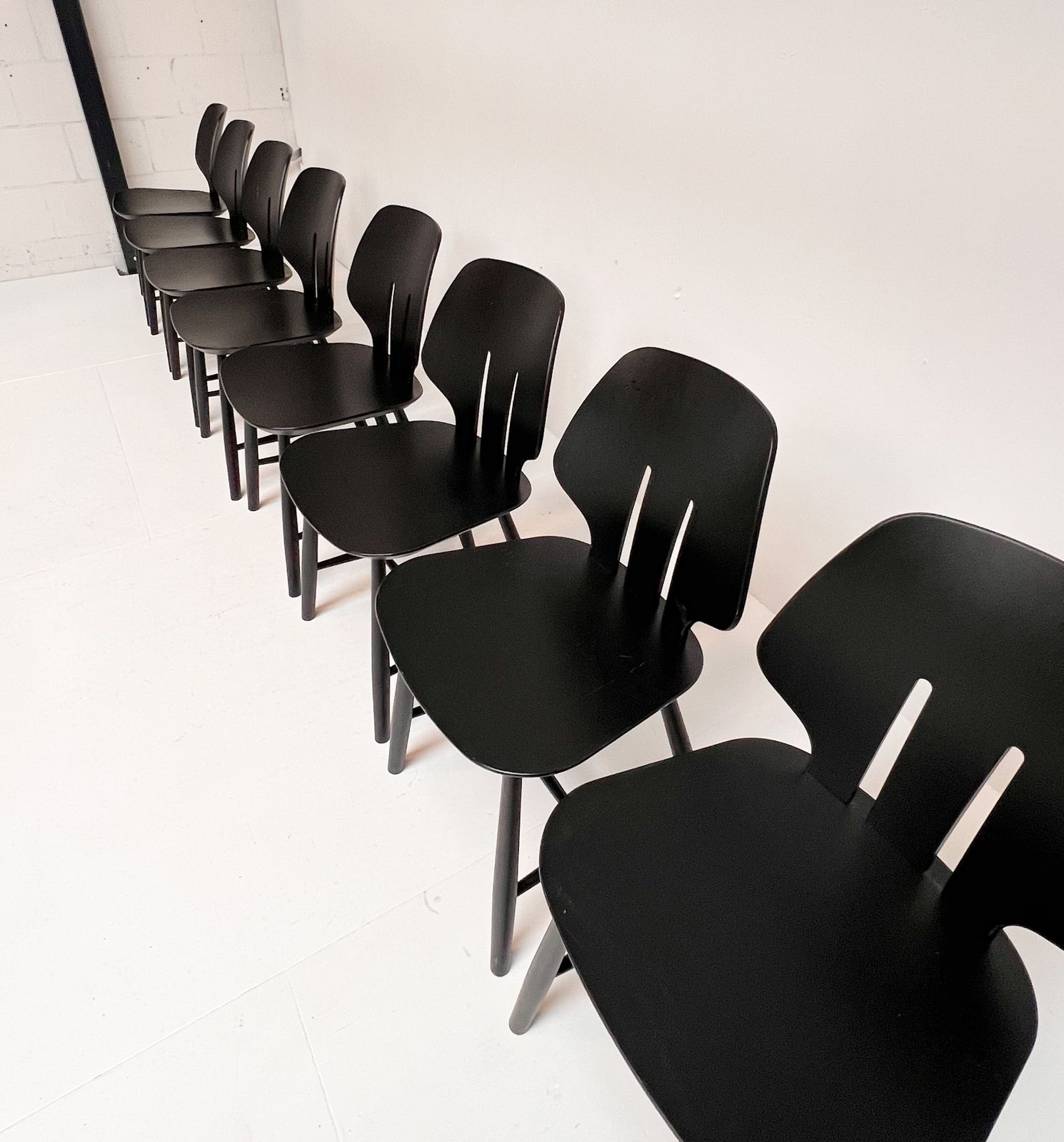 Set Of 9 Ejvind Johansson J67 Chairs For Fdb Mobler (Per Piece), 1970s photo for sale