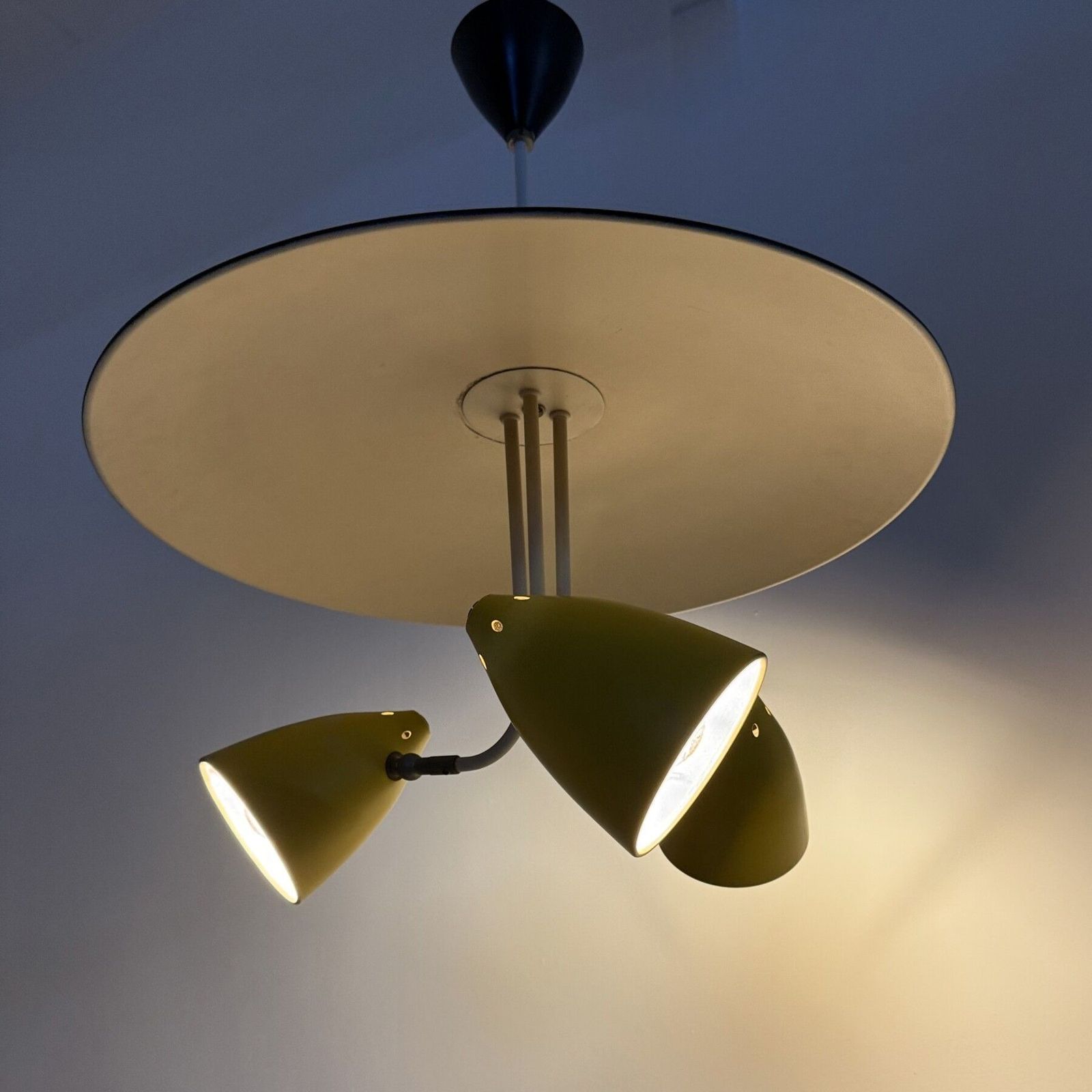photo furniture Hala Zeist Hanglamp J.H. Busquet Pendant, Ca. Jaren 1950