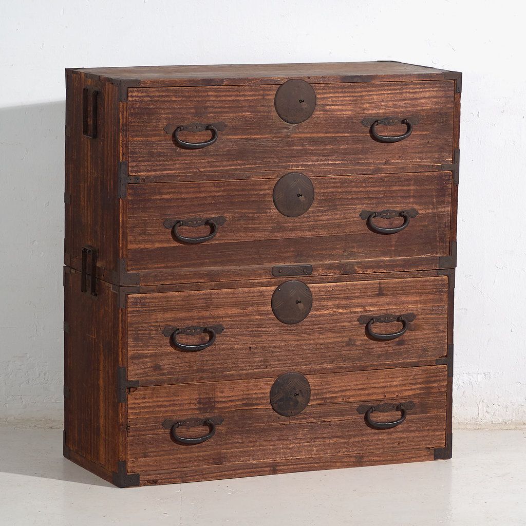 Antique Japanese Tansu Chest Of Drawers – Meiji / Taishō Period (C.1868 1926) #5