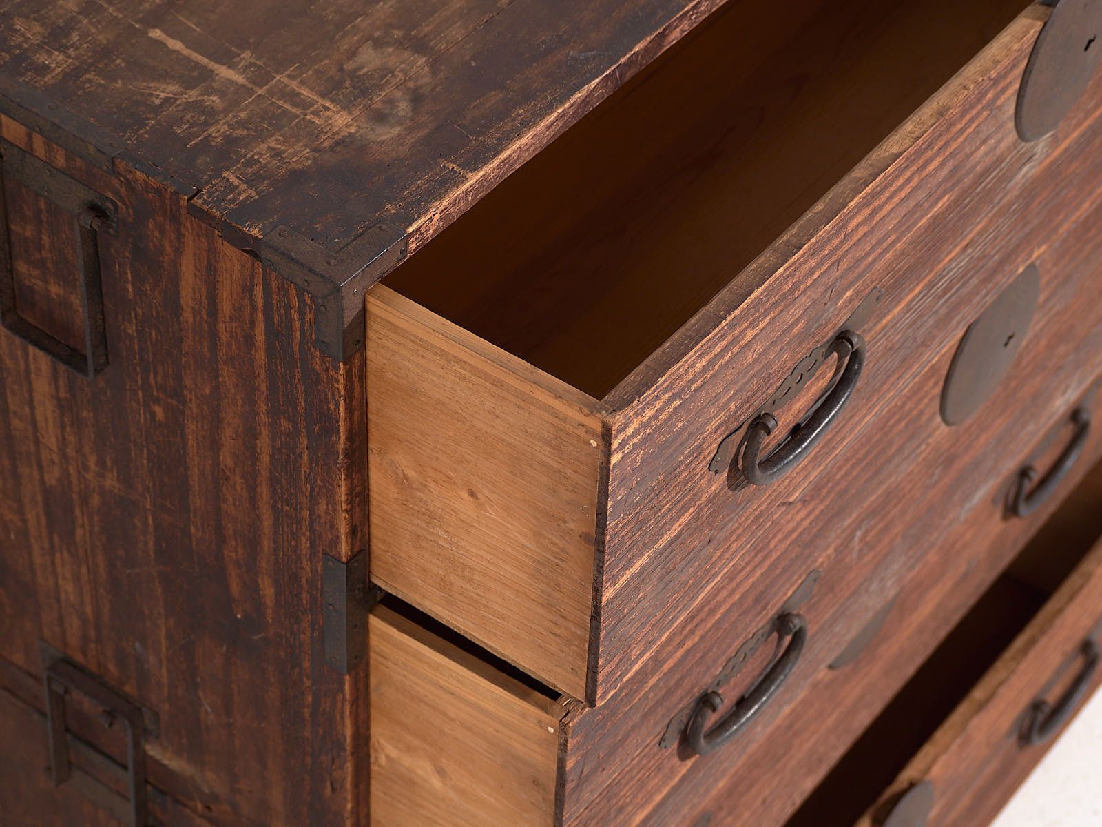 Antique Japanese Tansu Chest Of Drawers – Meiji / Taishō Period (C.1868 1926) #5 photo Furniture