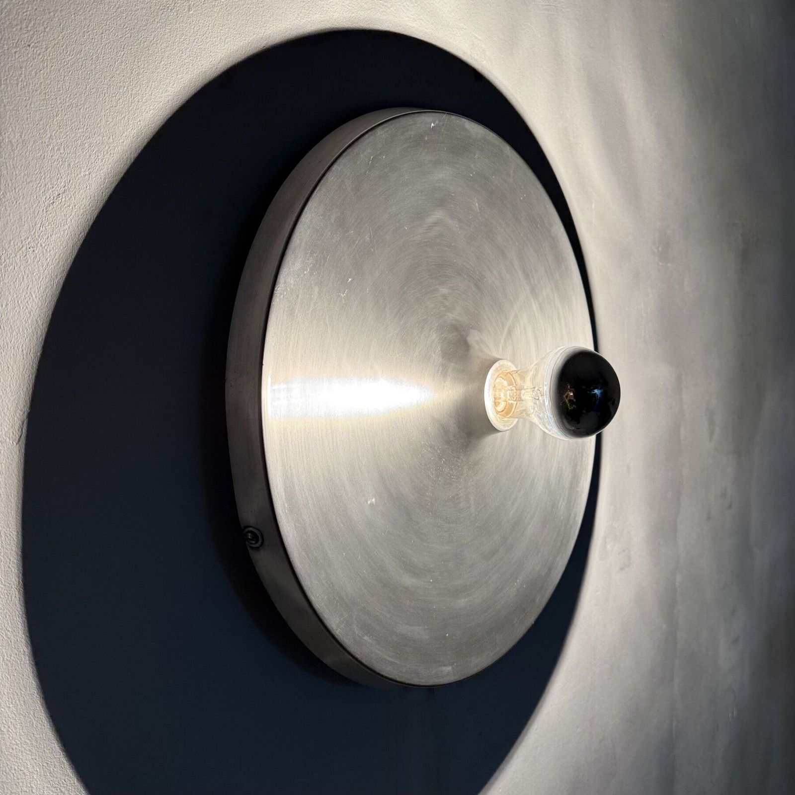 Mid Century Design Large Disc Lamp , 1970s Attributed To Charlotte Perriand For Les Arcs photo vinterior