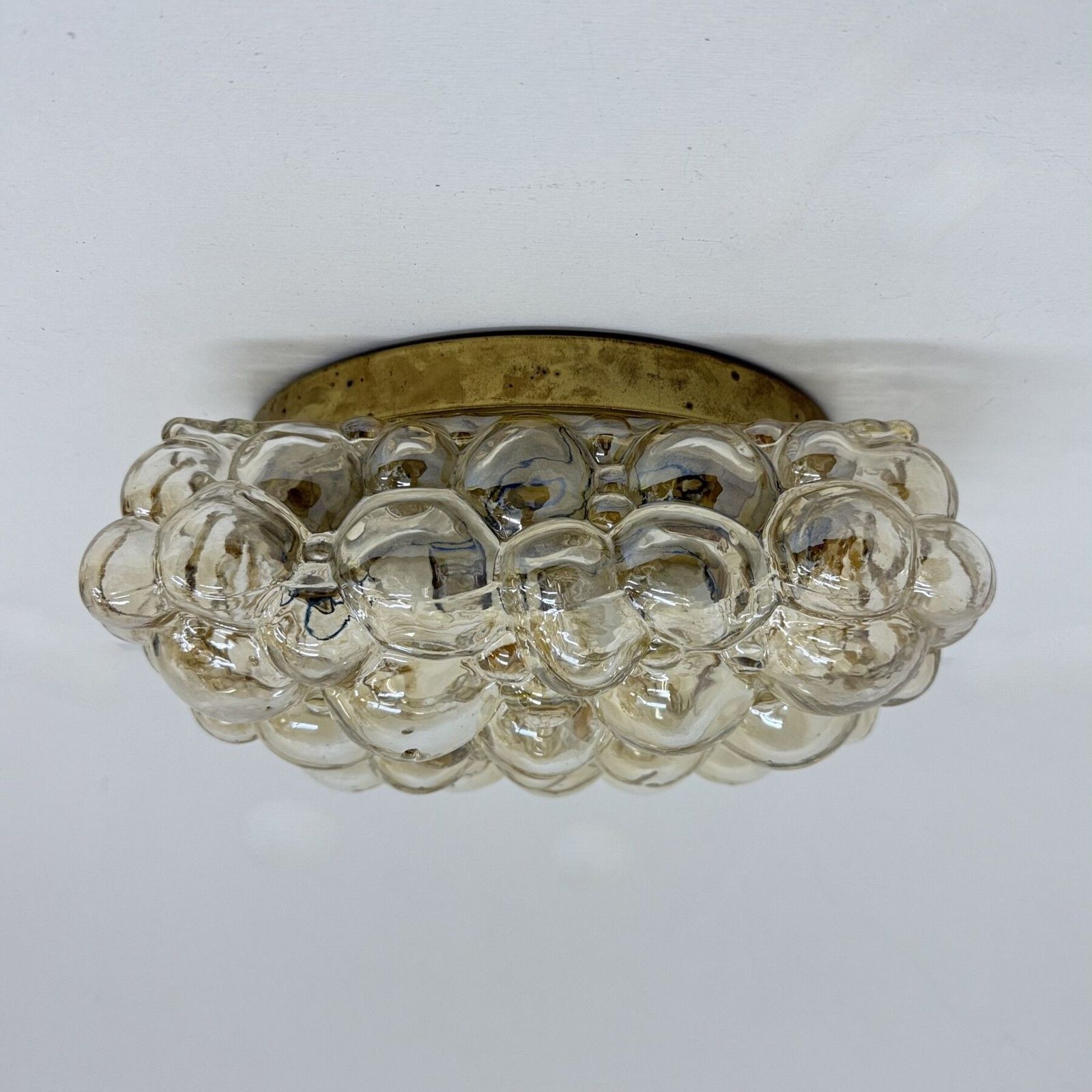 Helena Tynell Bubble Glass Flush Mount Ceiling Lamp, Jaren 1970, Duitsland photo Verlichting
